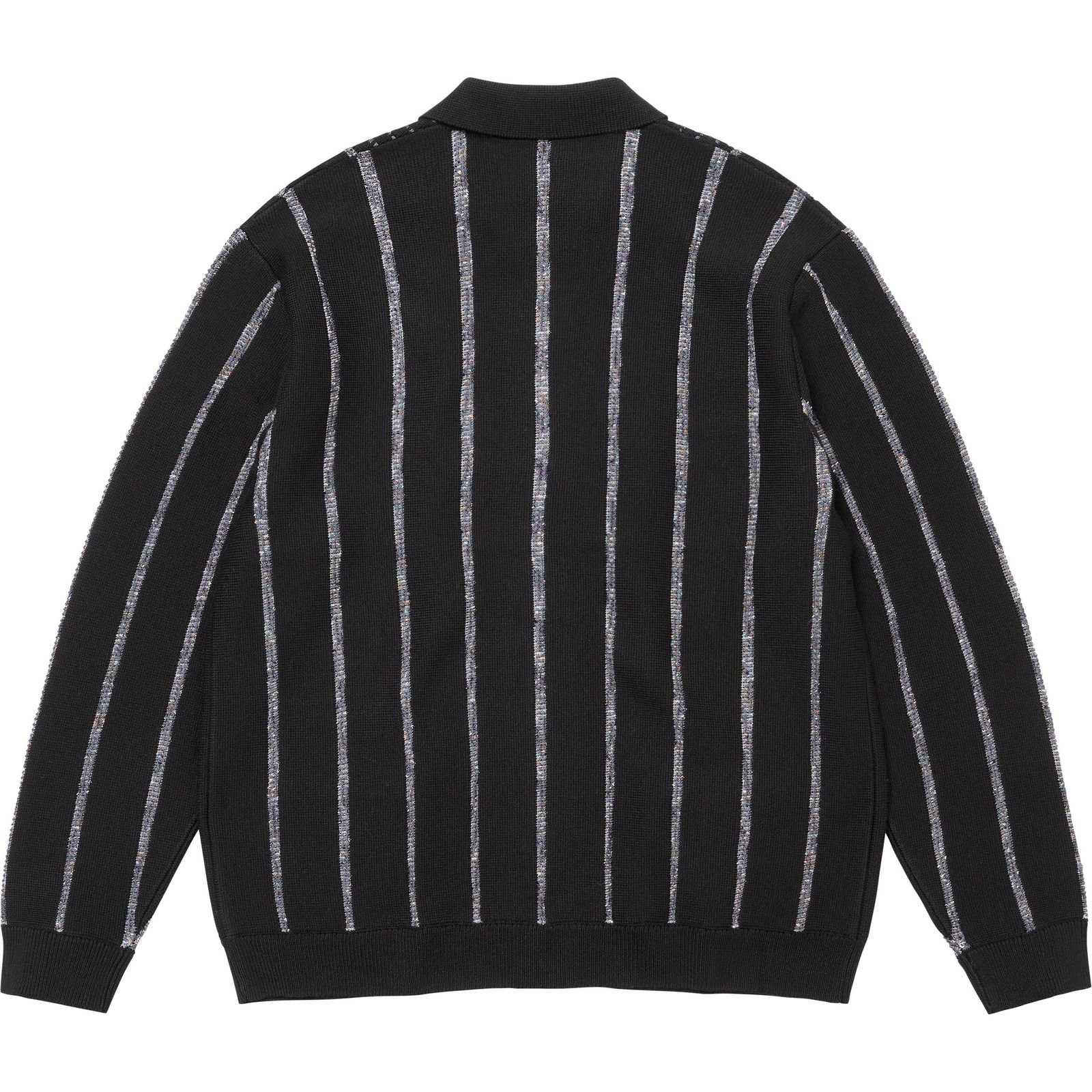 Speckle Stripe Zip Up Cardigan