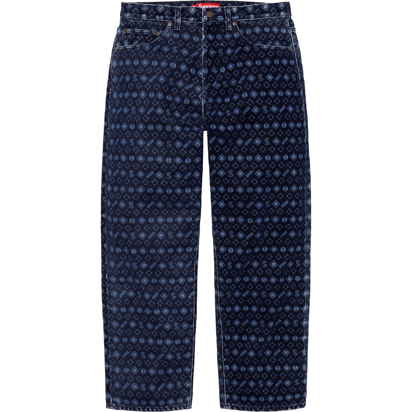 Flocked Loose Fit Jean