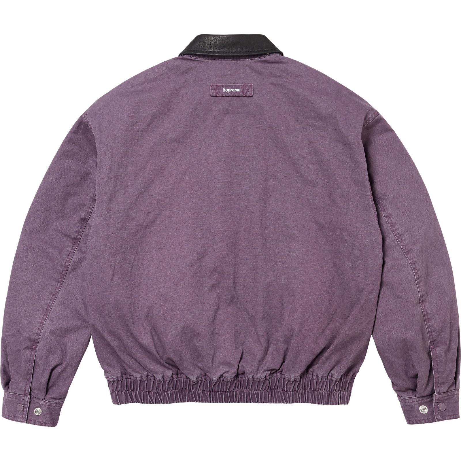 Leather Collar Utility Jacket