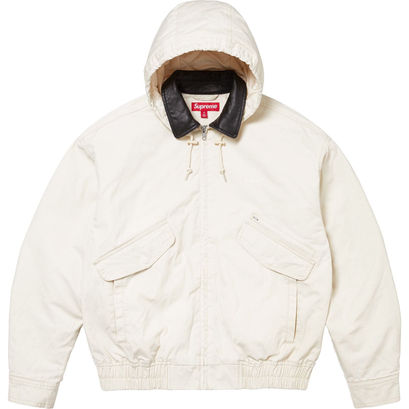 Leather Collar Utility Jacket