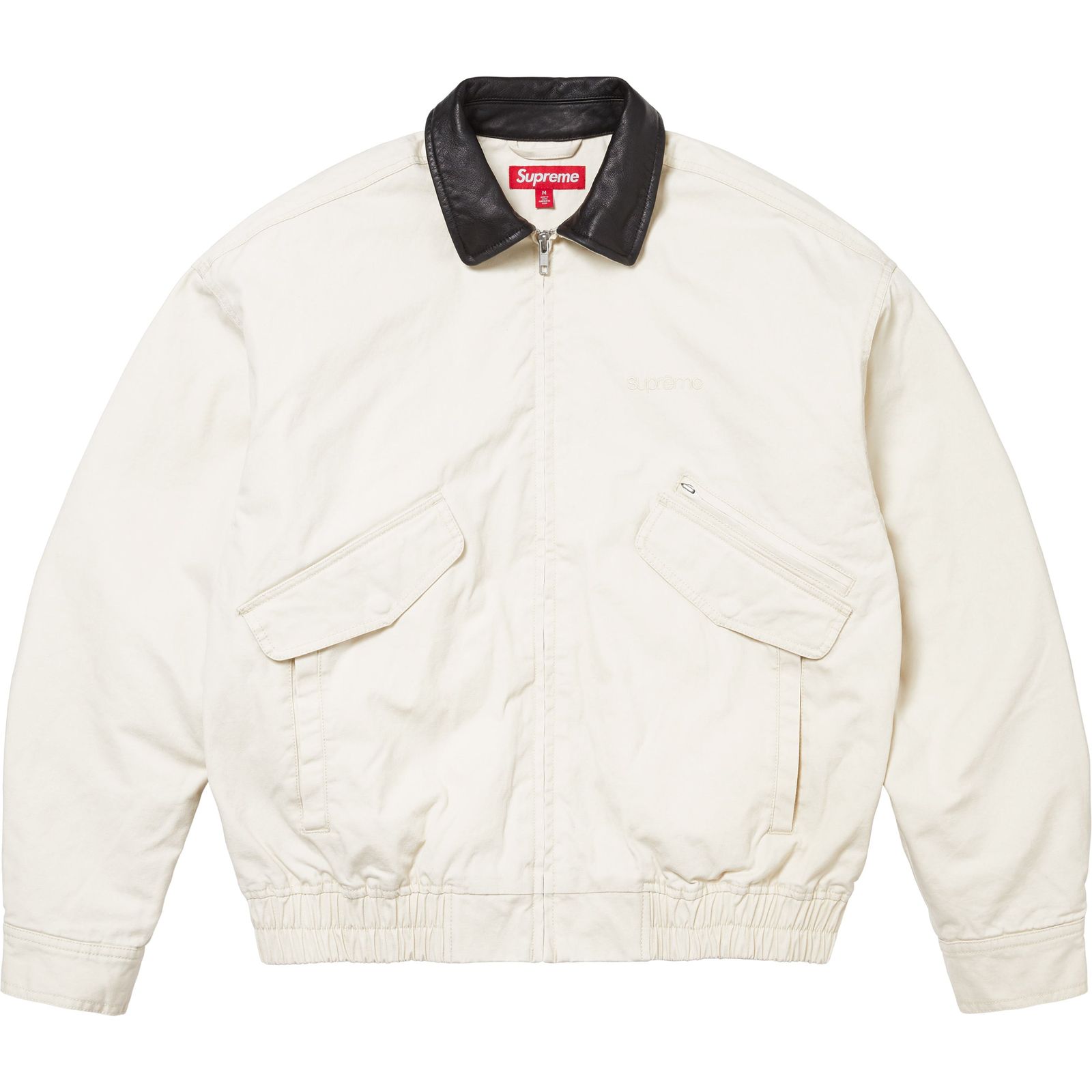 Leather Collar Utility Jacket