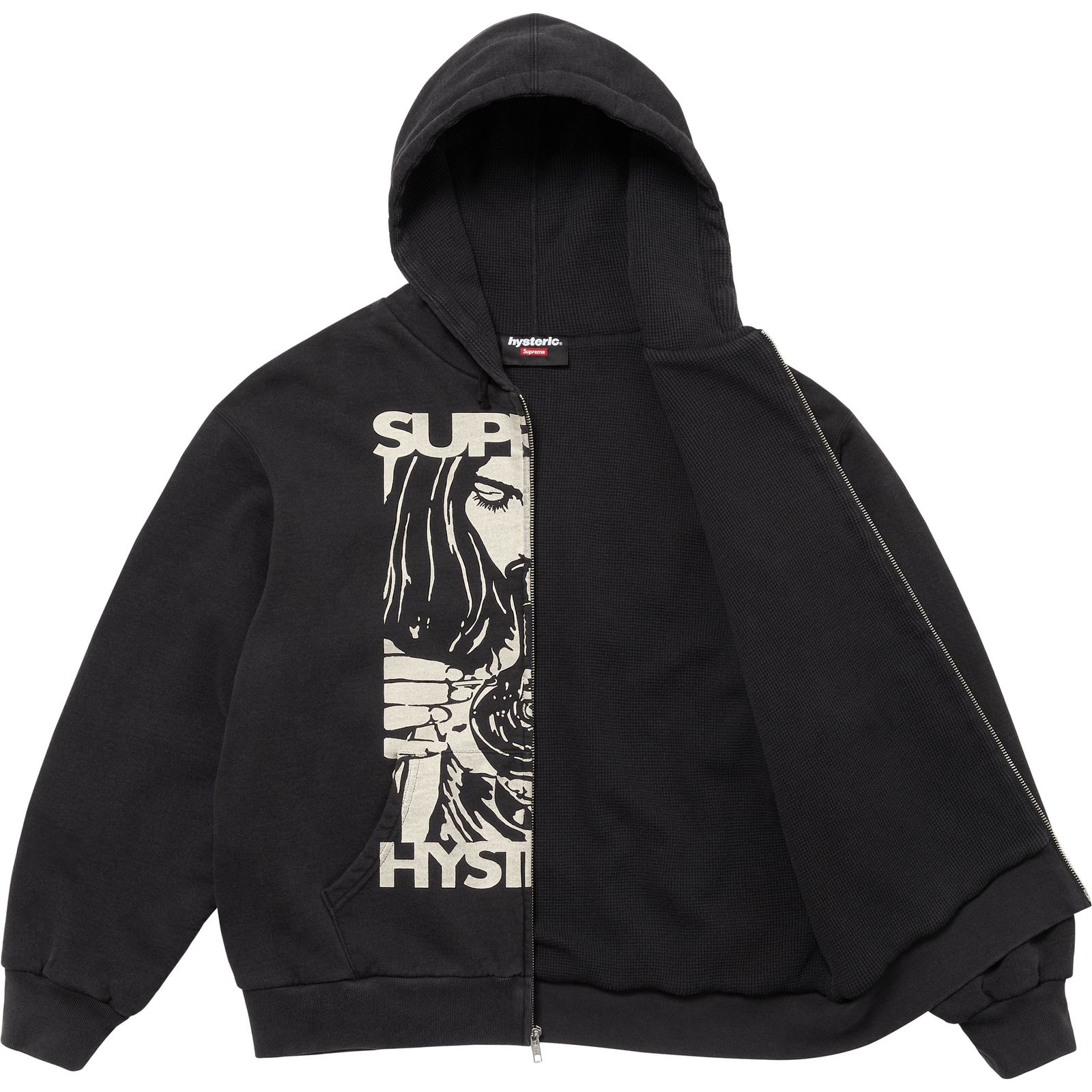 Supreme®/HYSTERIC GLAMOUR Thermal Lined Zip Up Hooded Sweatshirt