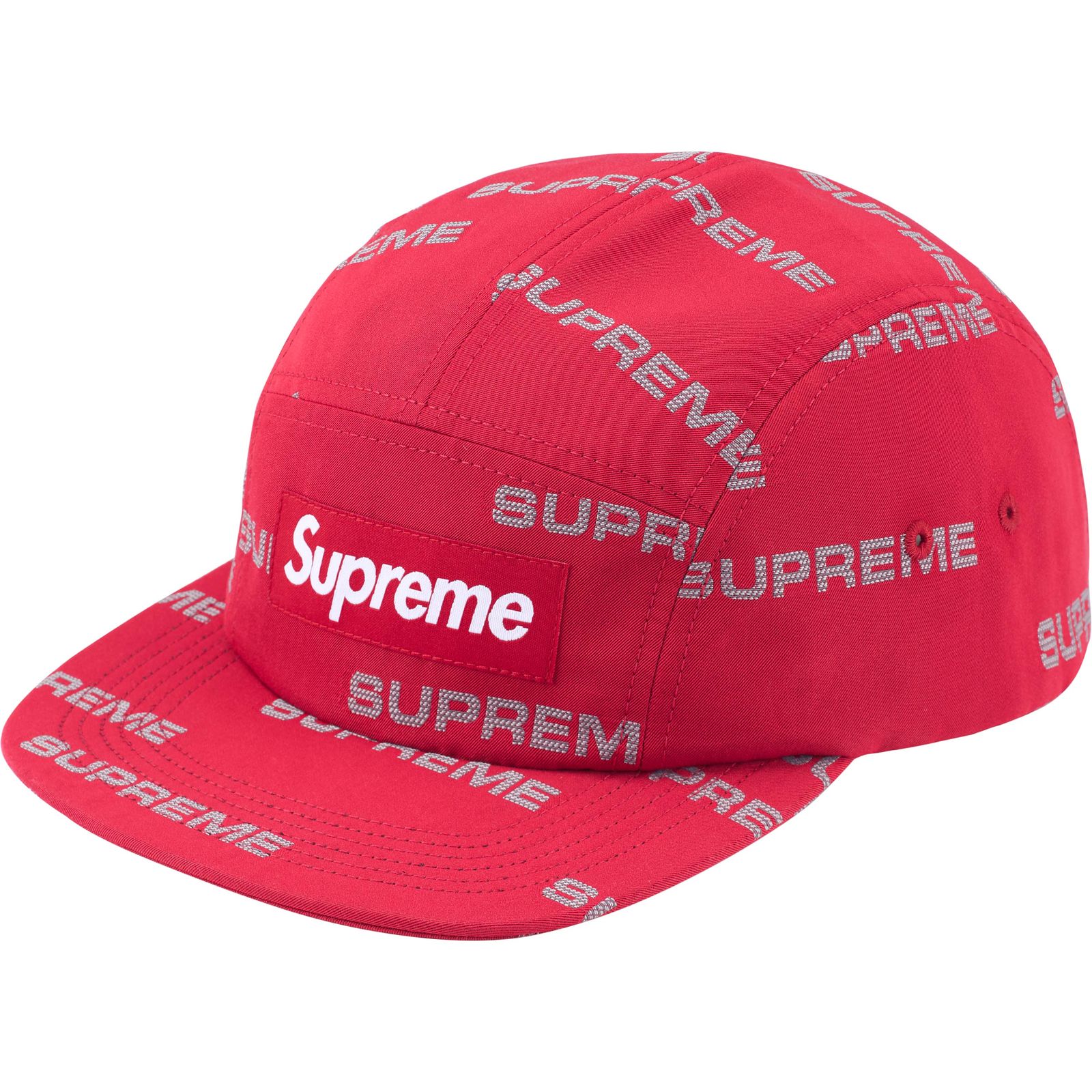 Reflective Jacquard Camp Cap