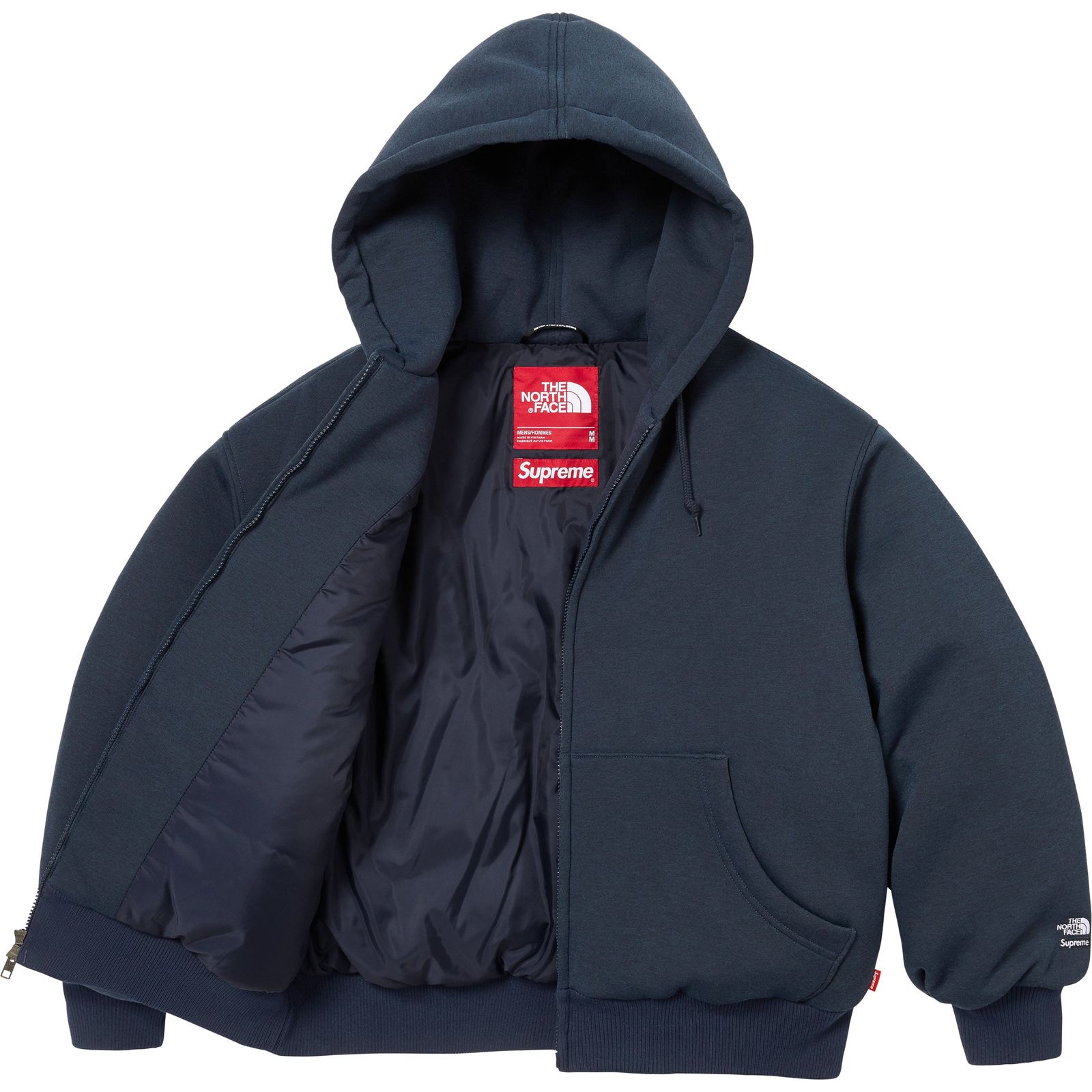 Supreme®/The North Face® Down Zip Up Hooded Sweatshirt