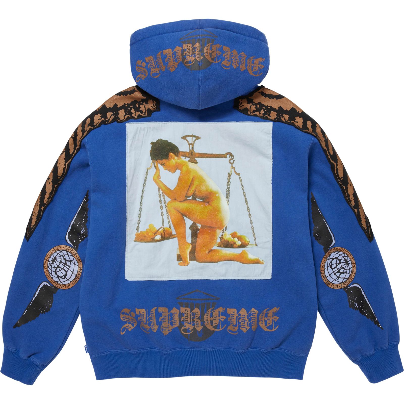 Wings Zip Up Hooded Sweatshirt