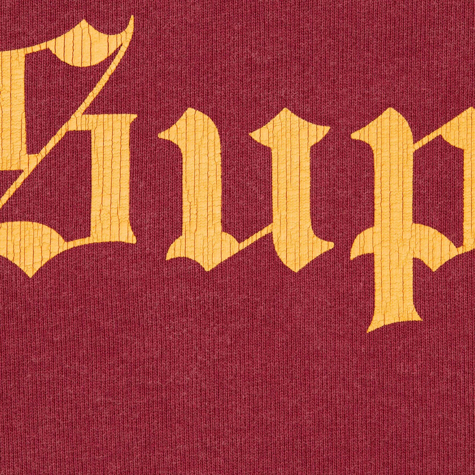 Washed Old English Hooded Sweatshirt