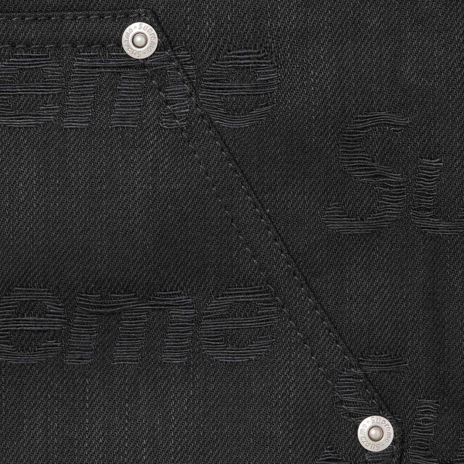 Jacquard Logos Double Knee Denim Painter Jean