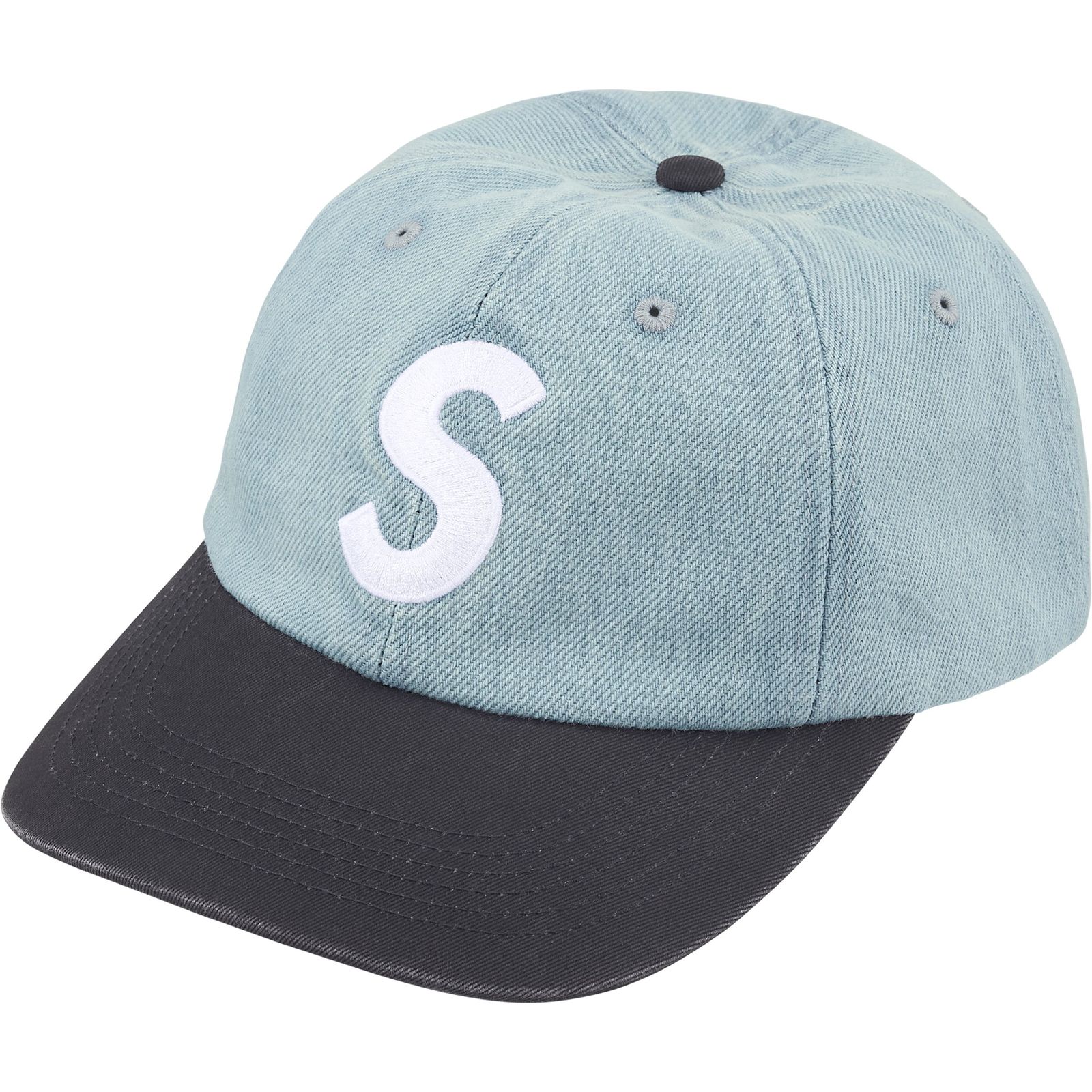 Pigment Coated 2-Tone S Logo 6-Panel