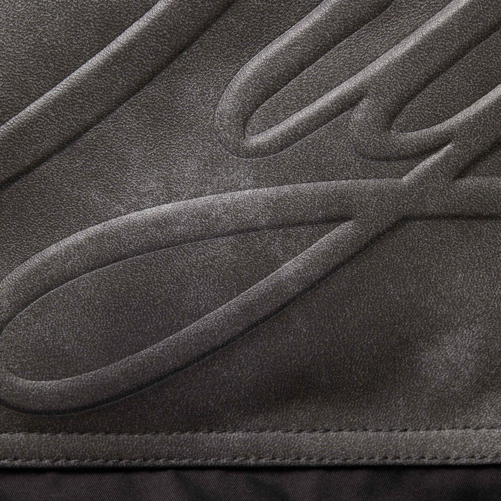 Leather Yoke Puffer Jacket