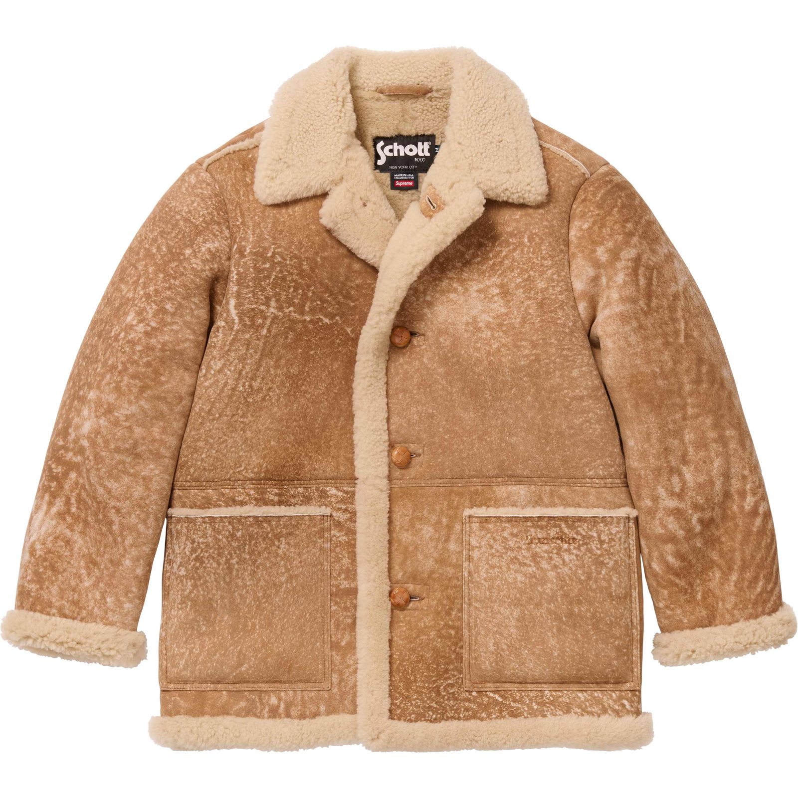 Supreme®/Schott® Shearling Coat