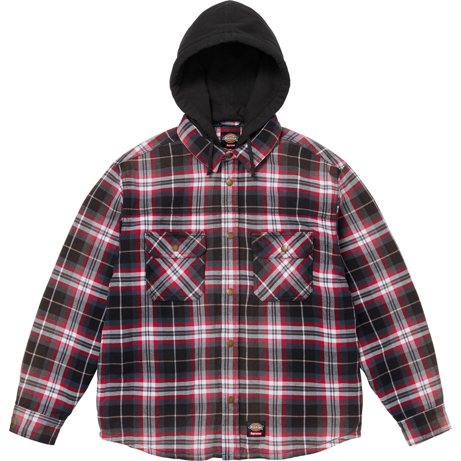 Supreme®/Dickies® Lined Zip Up Hooded Flannel Shirt