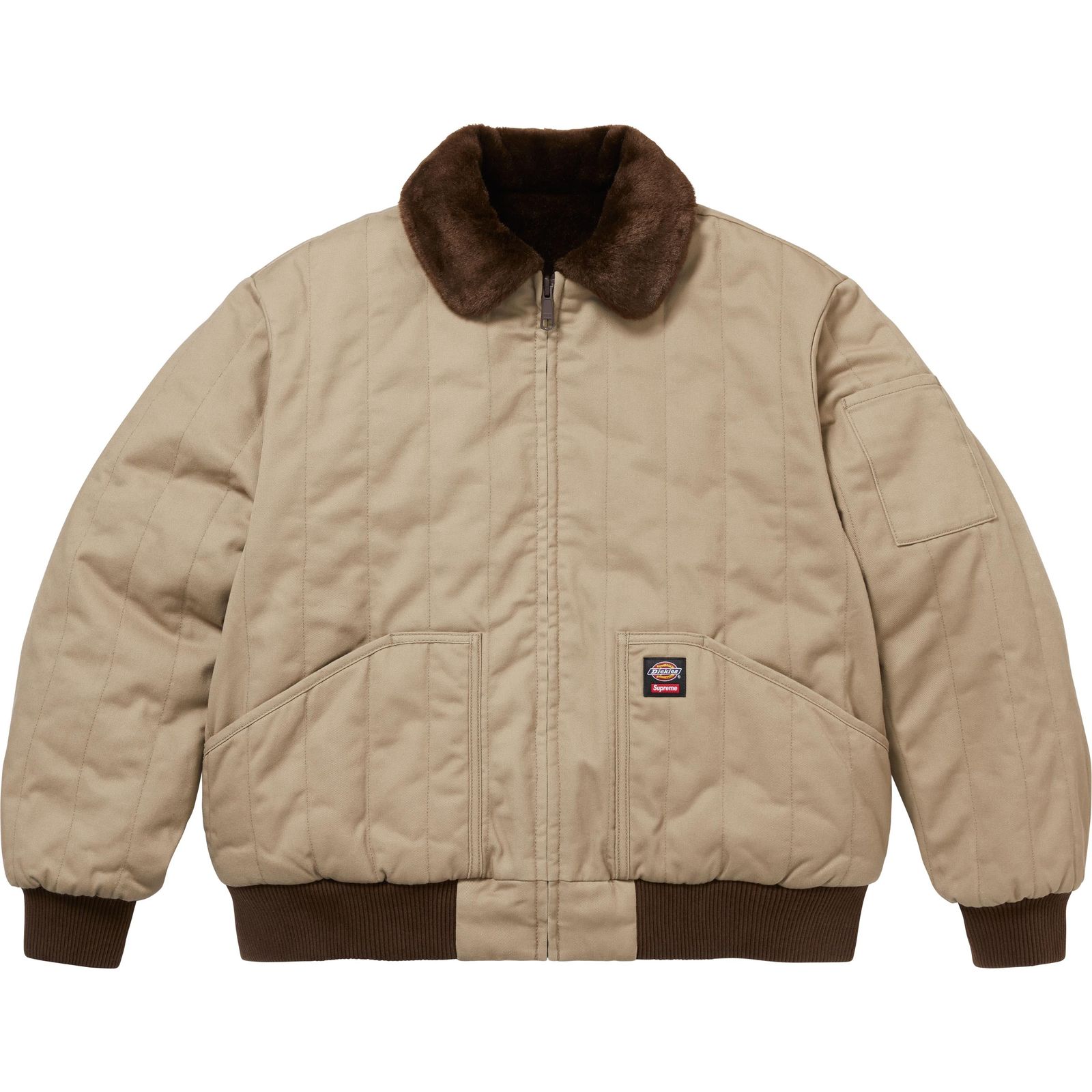 Supreme®/Dickies® Reversible Quilted Faux Fur Work Jacket