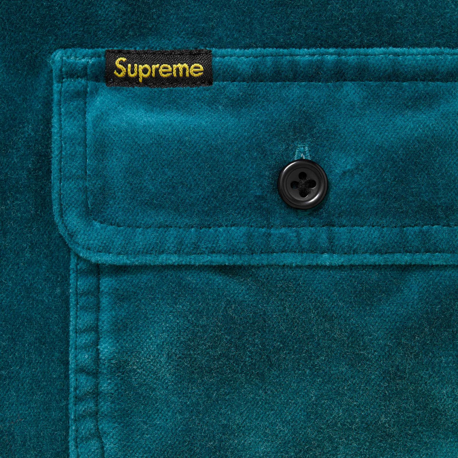 Quilted Lined Hooded Velvet Shirt
