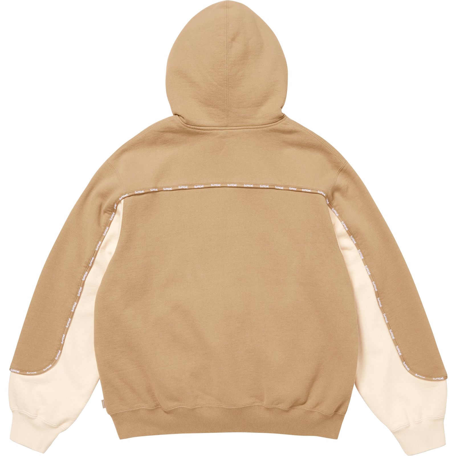 Piping Zip Up Hooded Sweatshirt