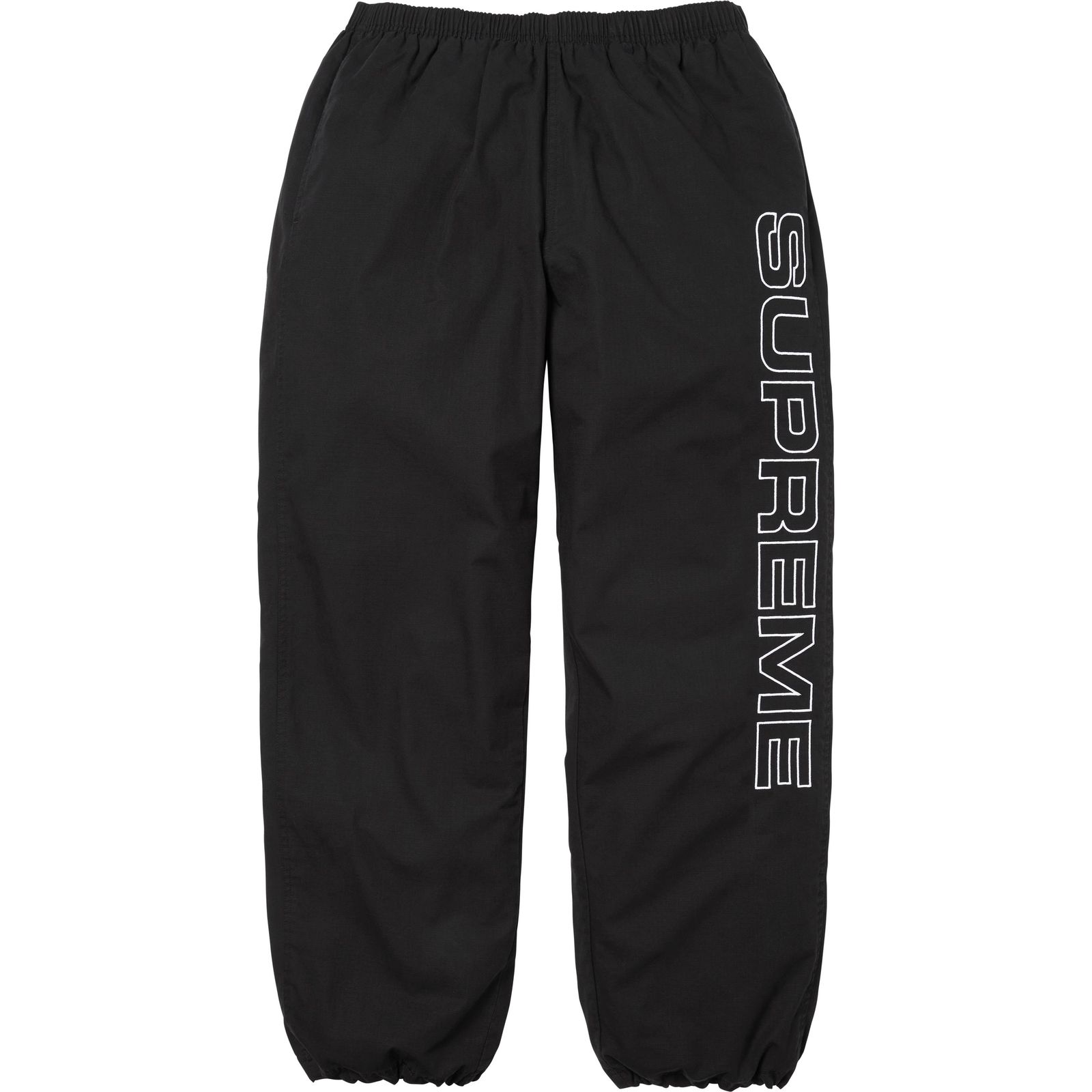 Spellout Embroidered Ripstop Track Pant
