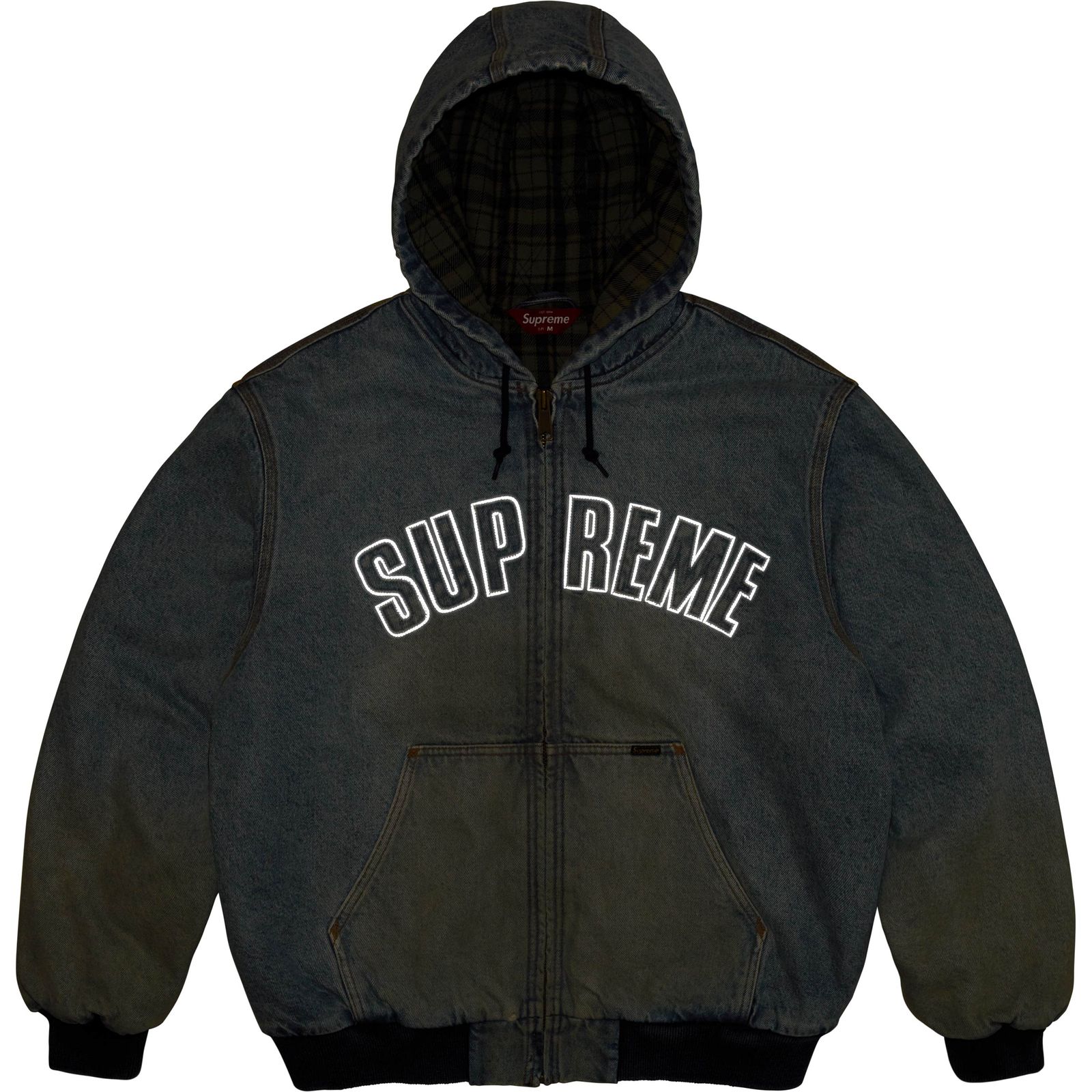 Reflective Arc Hooded Work Jacket