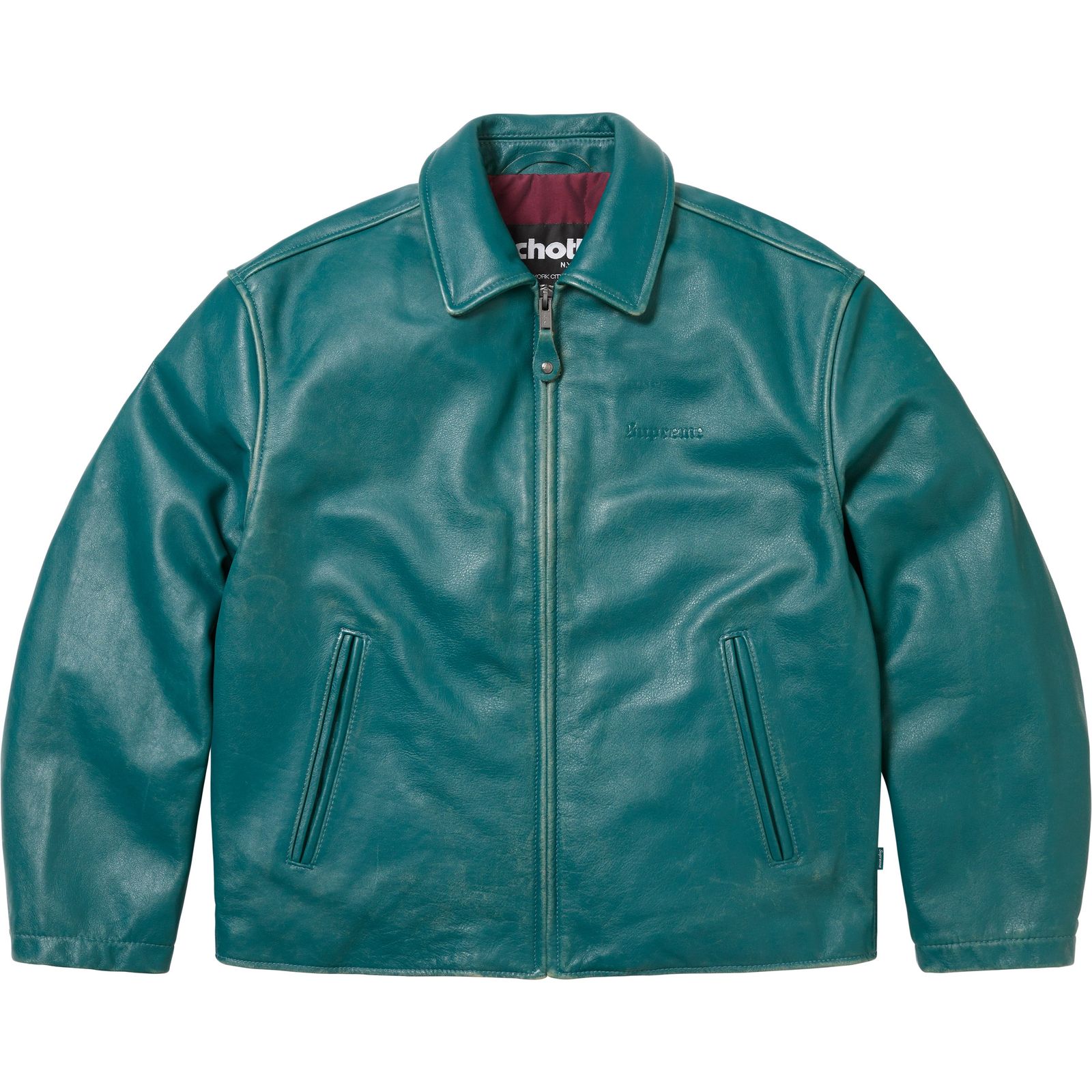 Supreme®/Schott® Leather Racer Jacket