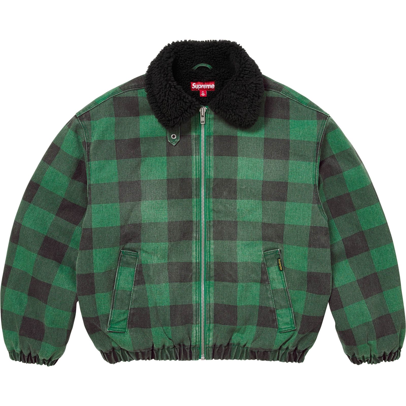 Faux Shearling Lined Bomber Jacket