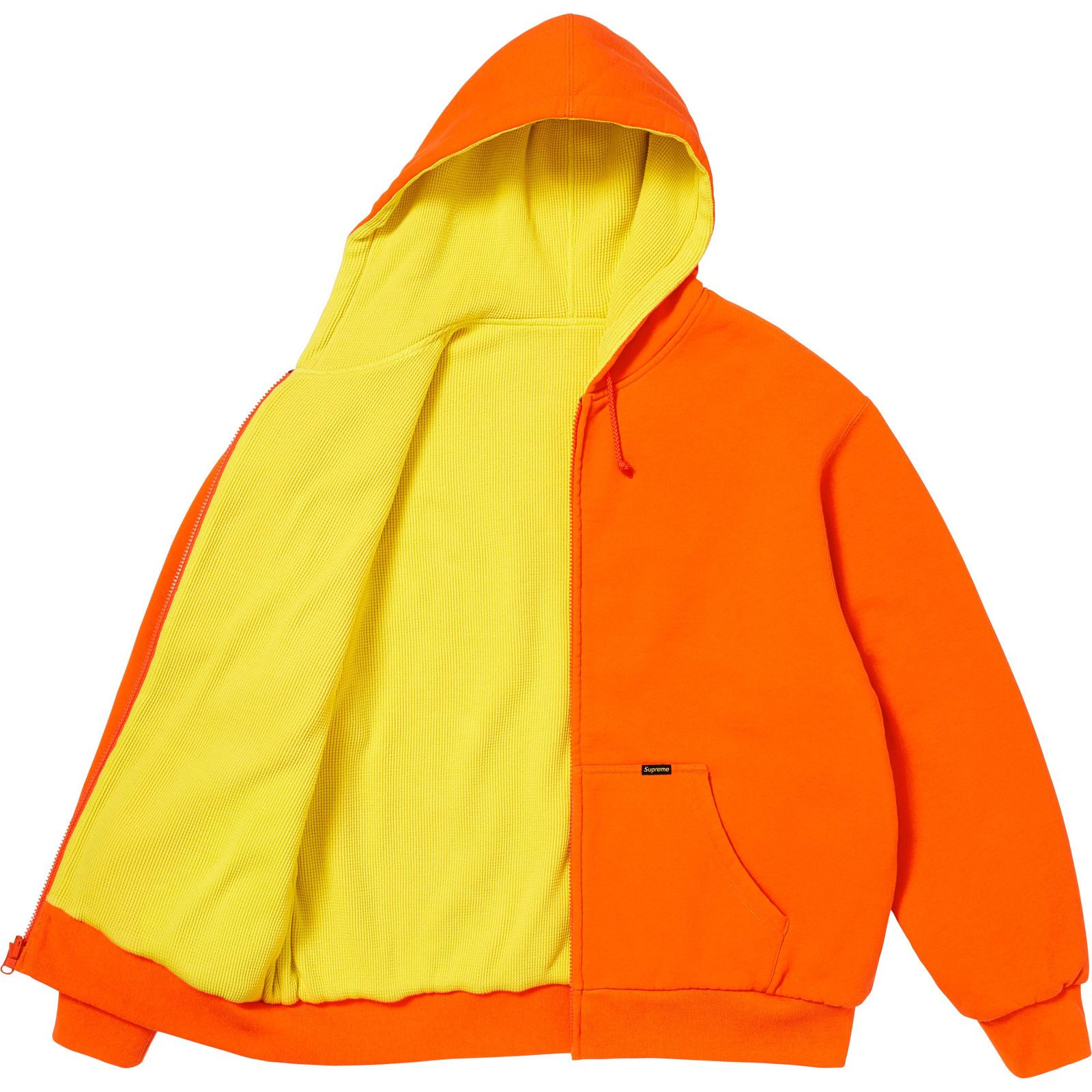 Reversible Work Zip Up Hooded Sweatshirt