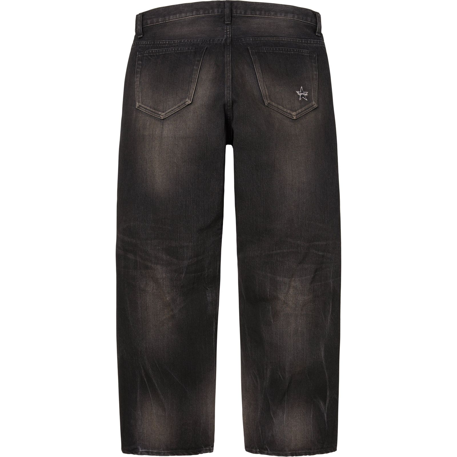 Distressed Loose Fit Selvedge Jean