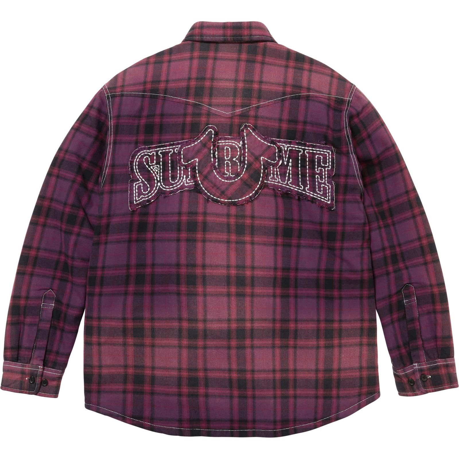 Supreme®/True Religion® Quilted Lined Plaid Flannel Shirt