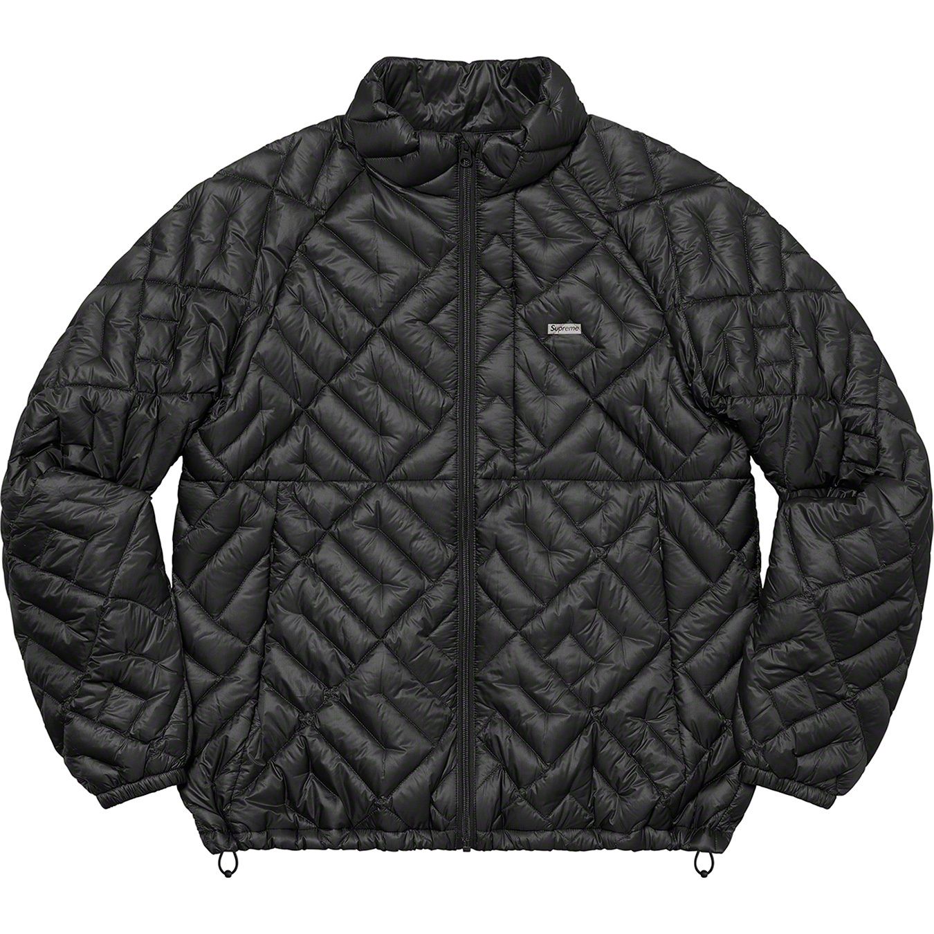 Spellout Quilted Lightweight Down Jacket