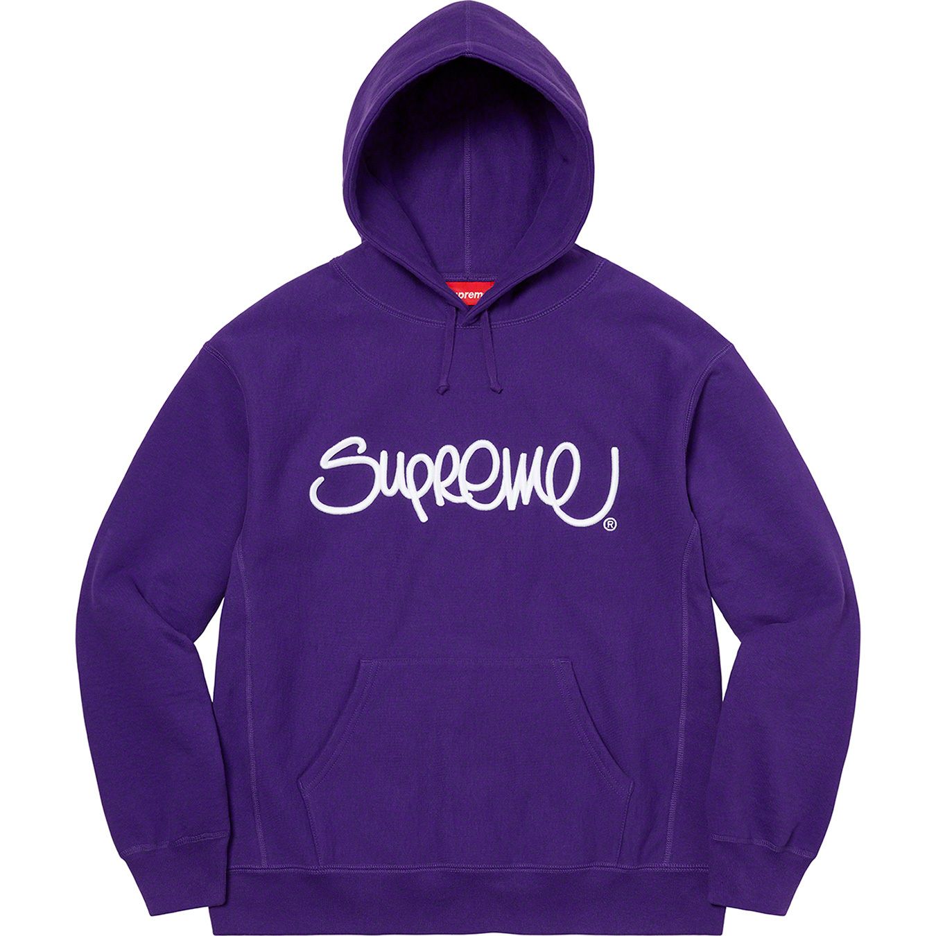 Raised Handstyle Hooded Sweatshirt