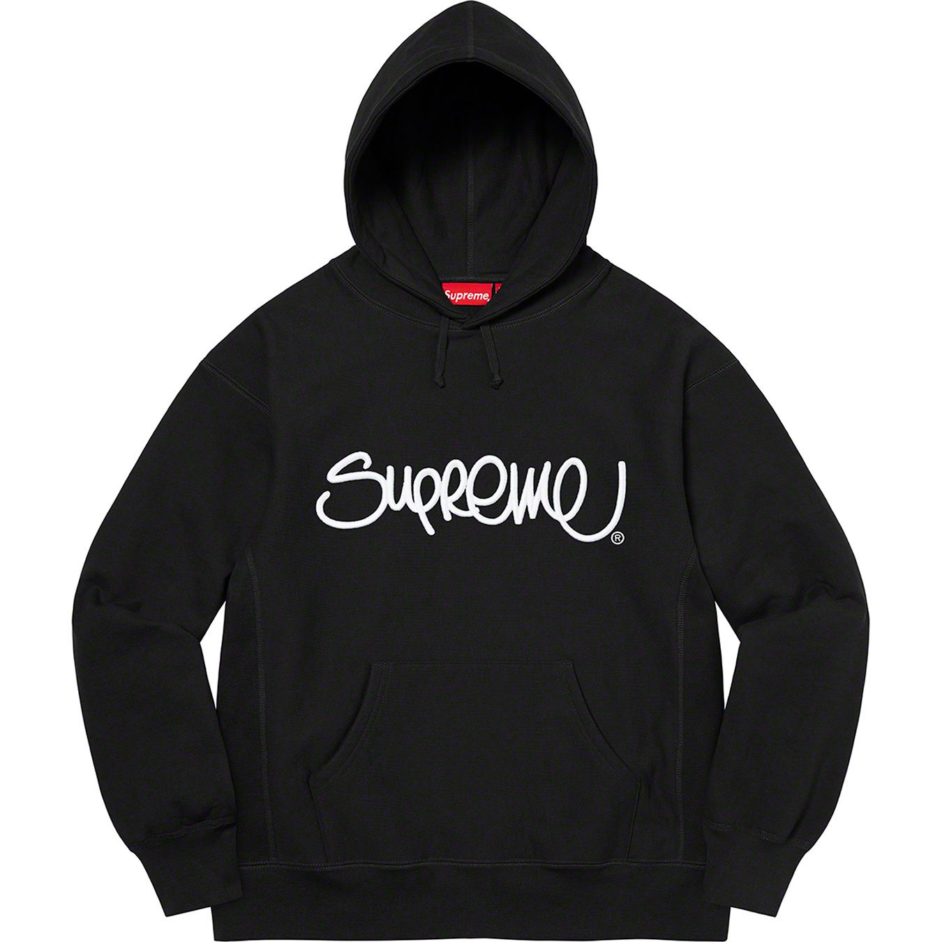 Raised Handstyle Hooded Sweatshirt