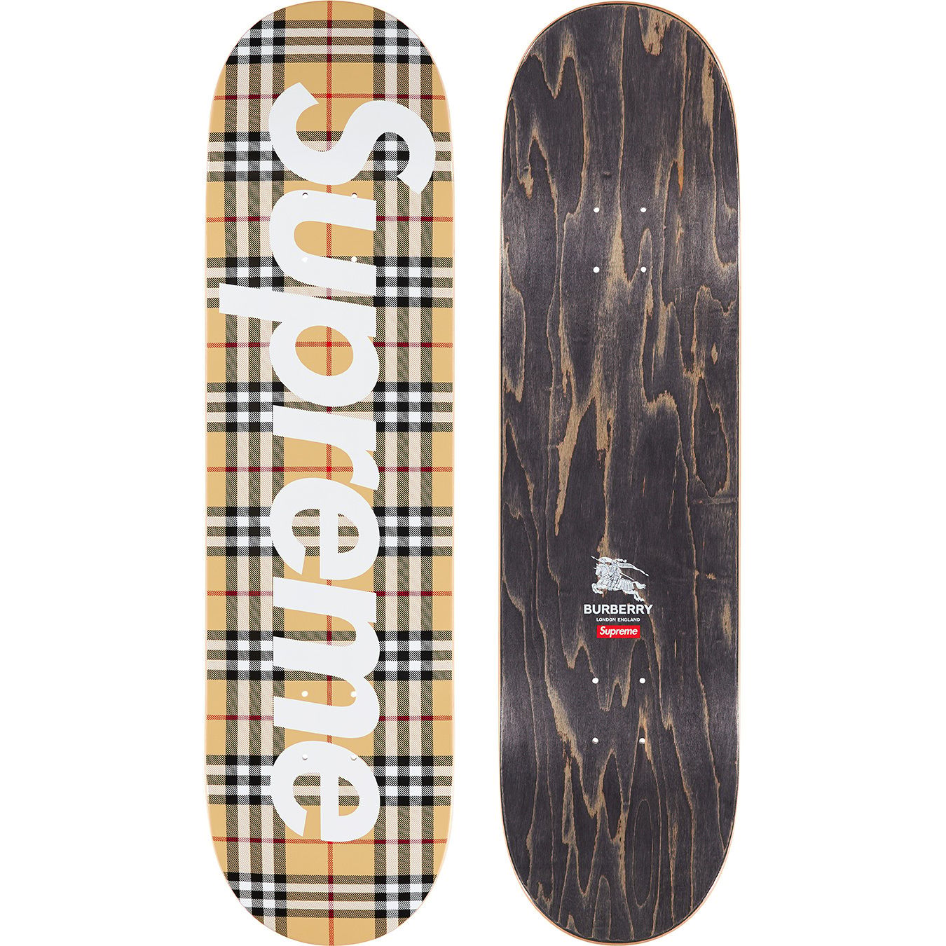 Supreme®/Burberry® Skateboard