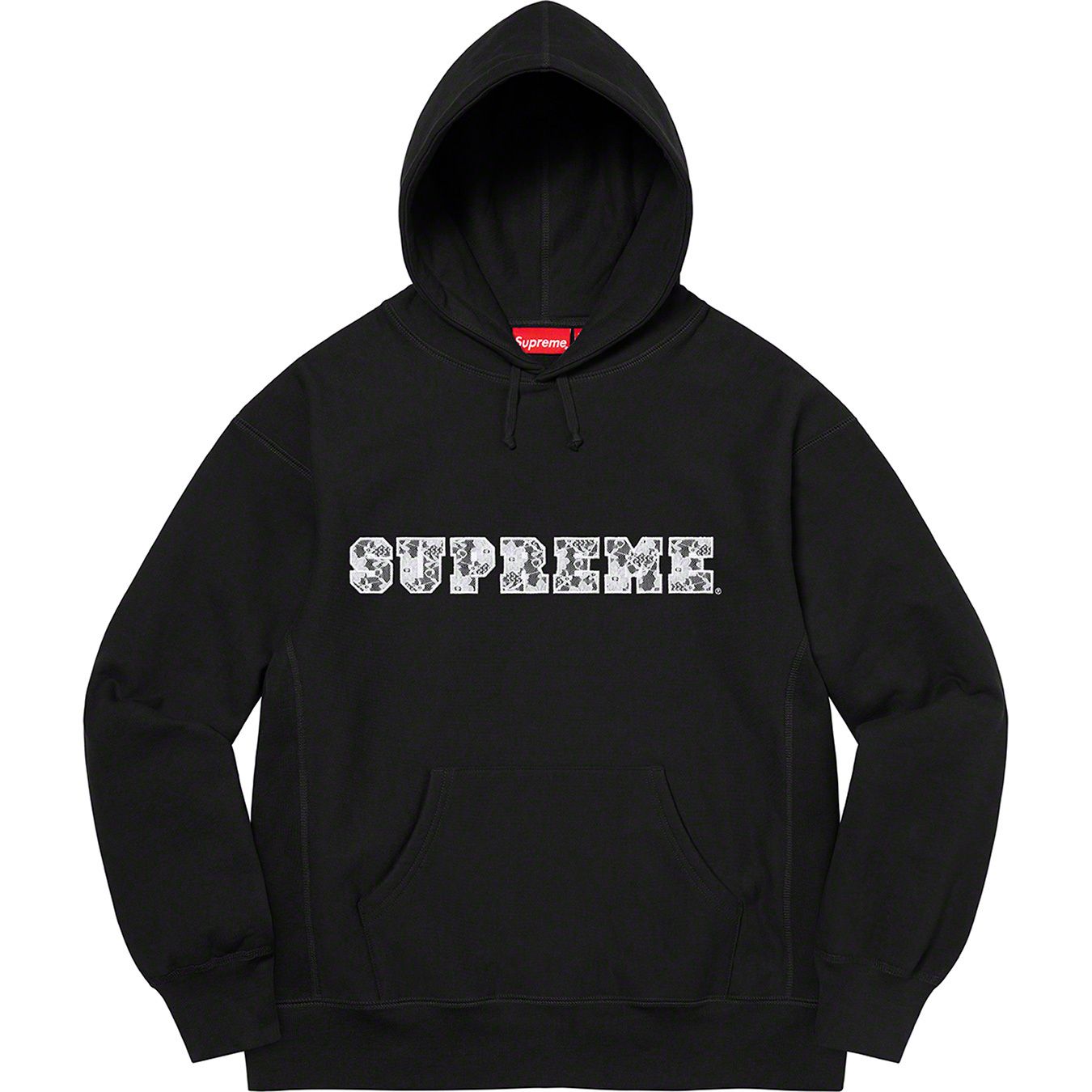 Lace Hooded Sweatshirt