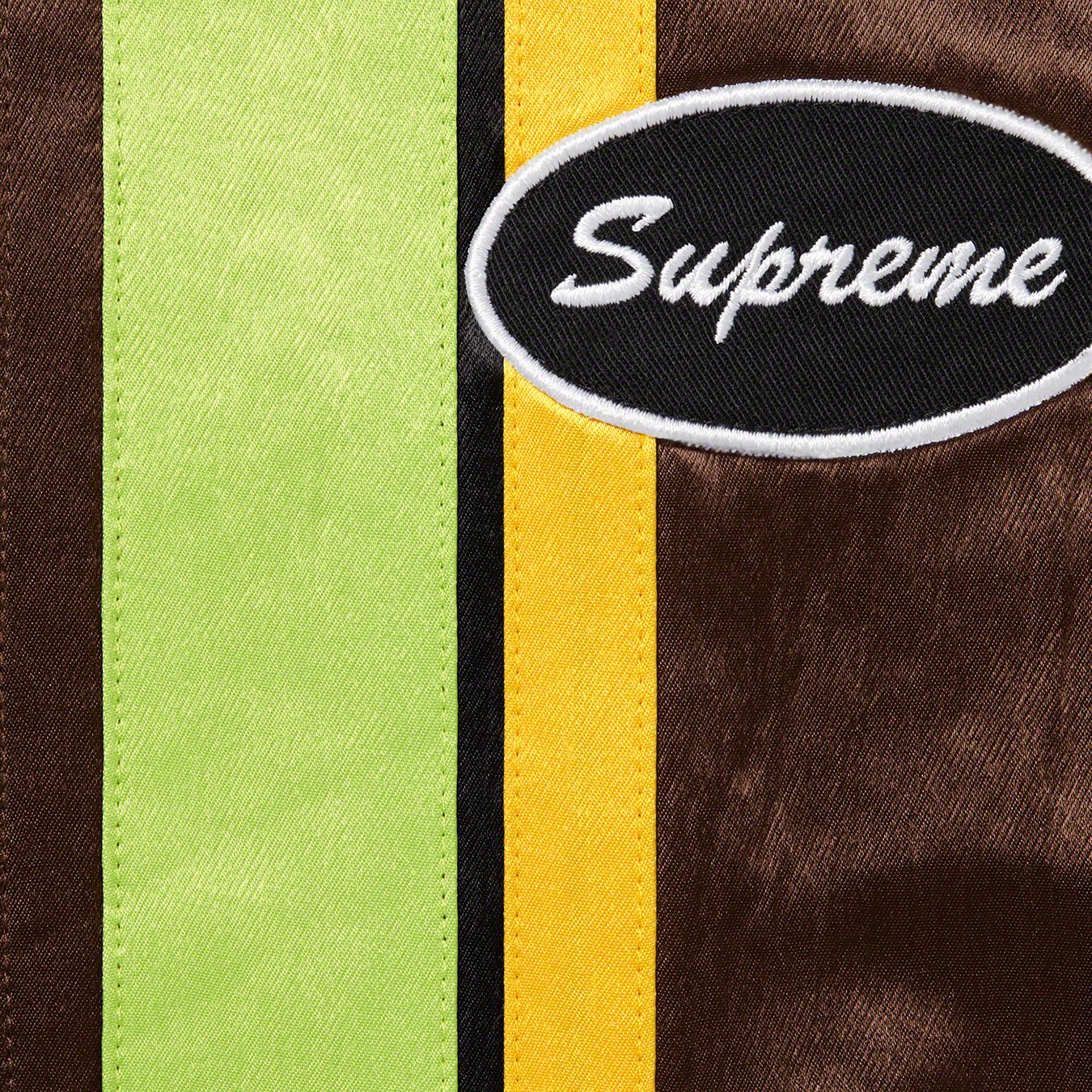 Satin Zip Up S/S Work Shirt