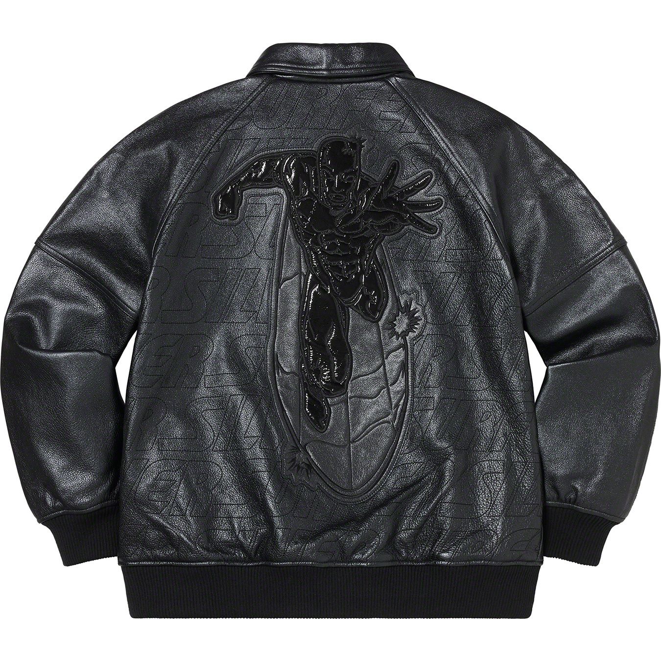 Silver Surfer Leather Varsity Jacket