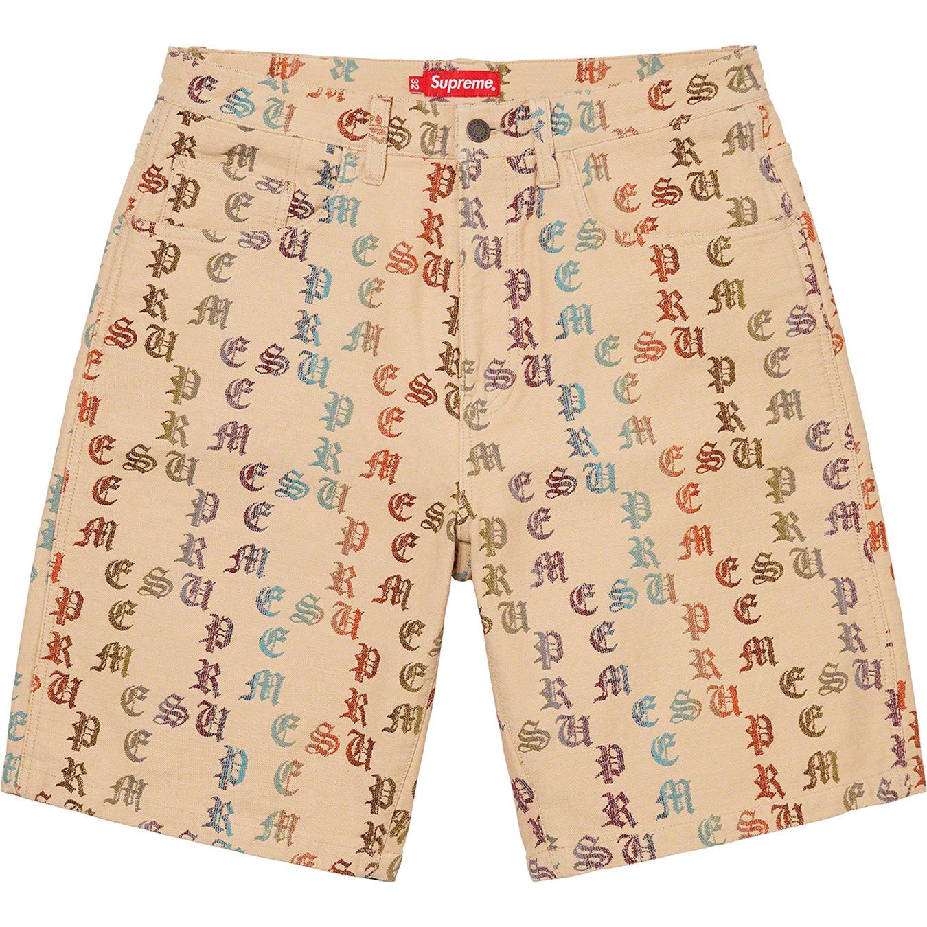 Gradient Jacquard Denim Short