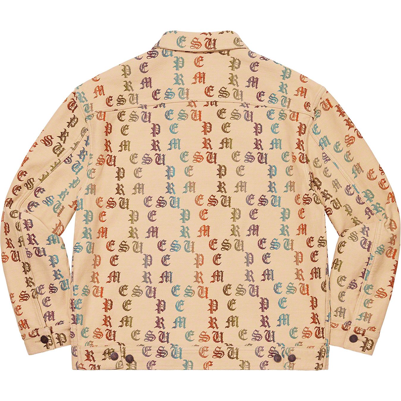 Gradient Jacquard Denim Work Jacket