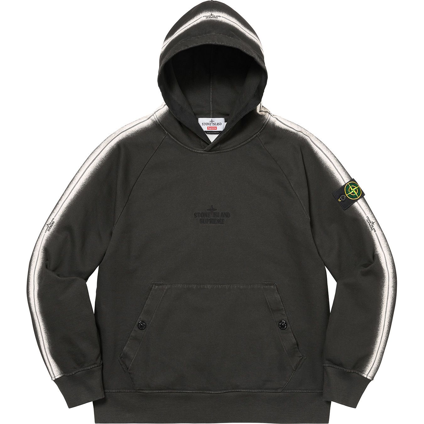 Supreme®/Stone Island® Stripe Hooded Sweatshirt
