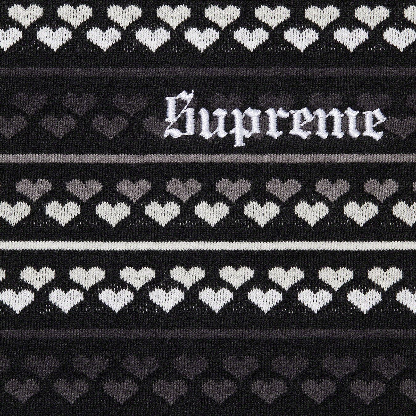 Hearts Jacquard S/S Top