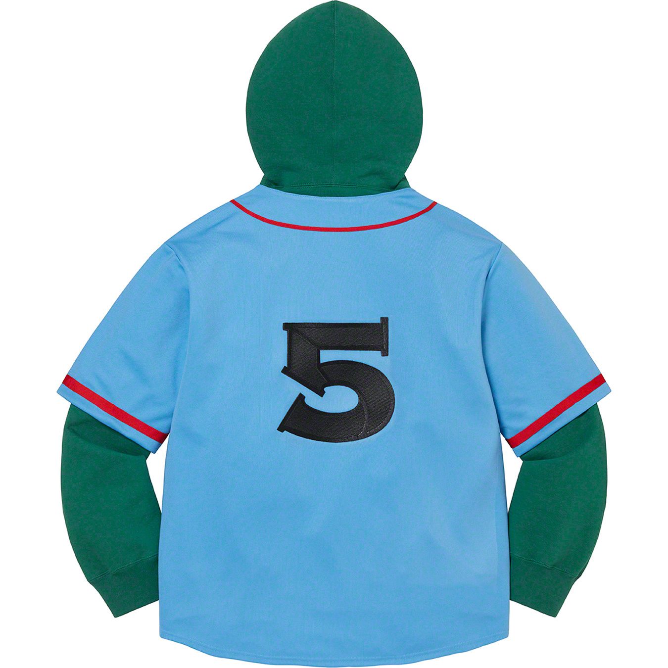 Baseball Jersey Hooded Sweatshirt