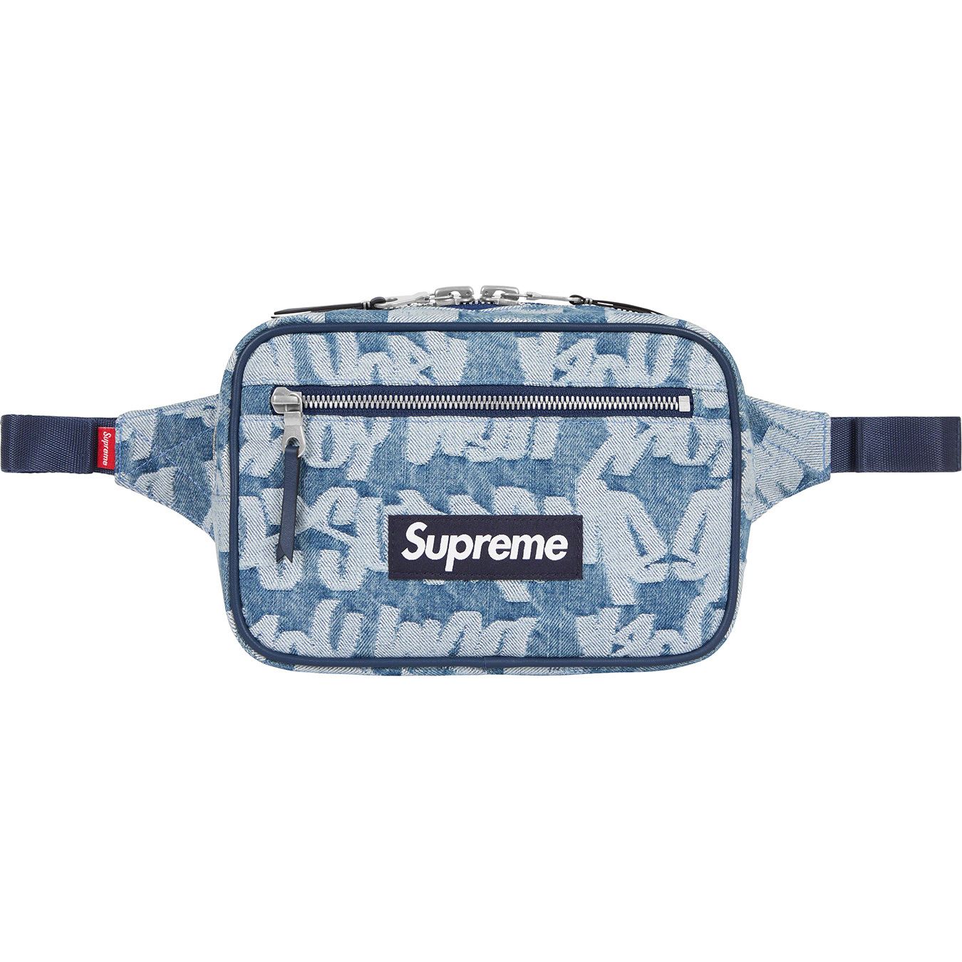 Fat Tip Jacquard Denim Waist Bag