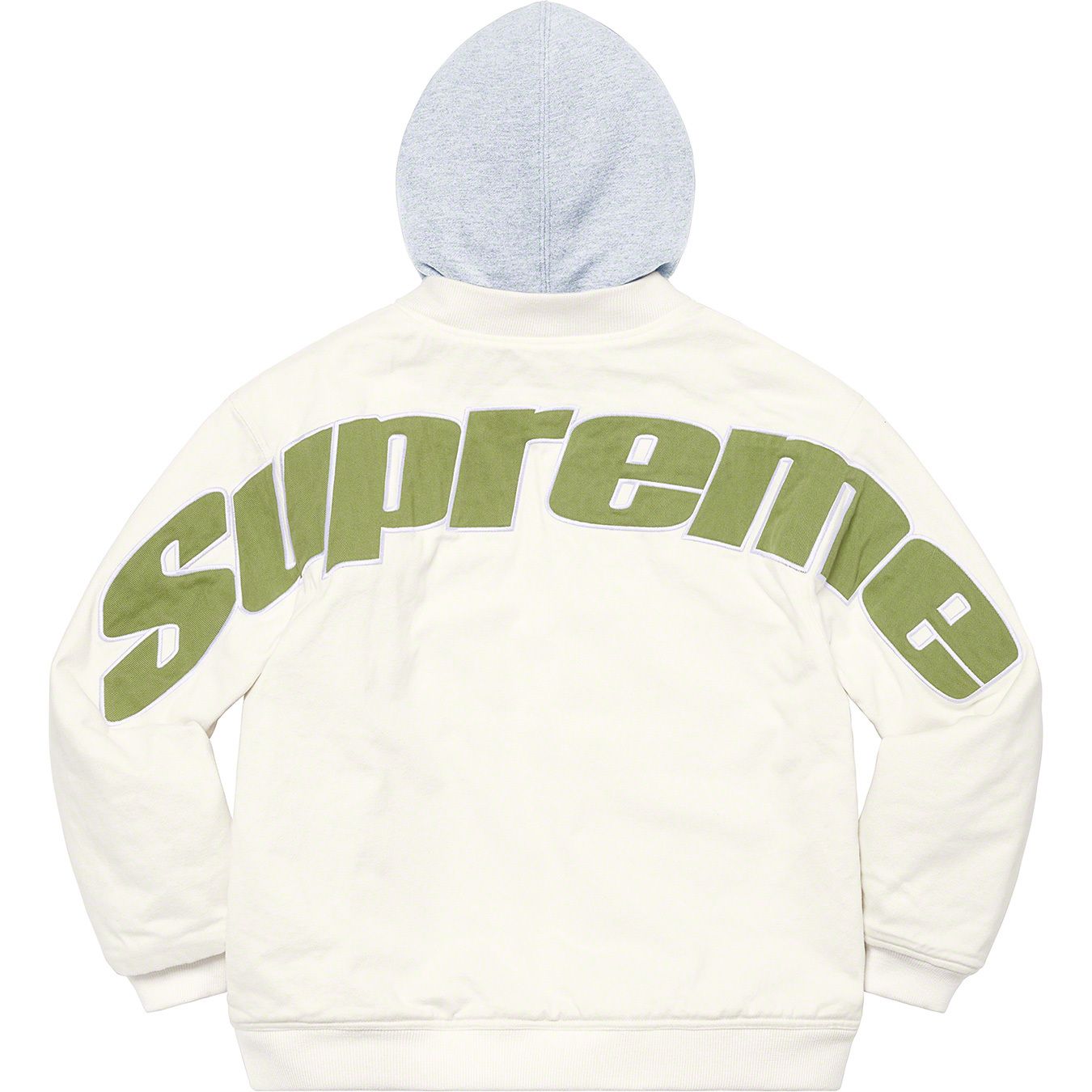 Hooded Twill Varsity Jacket