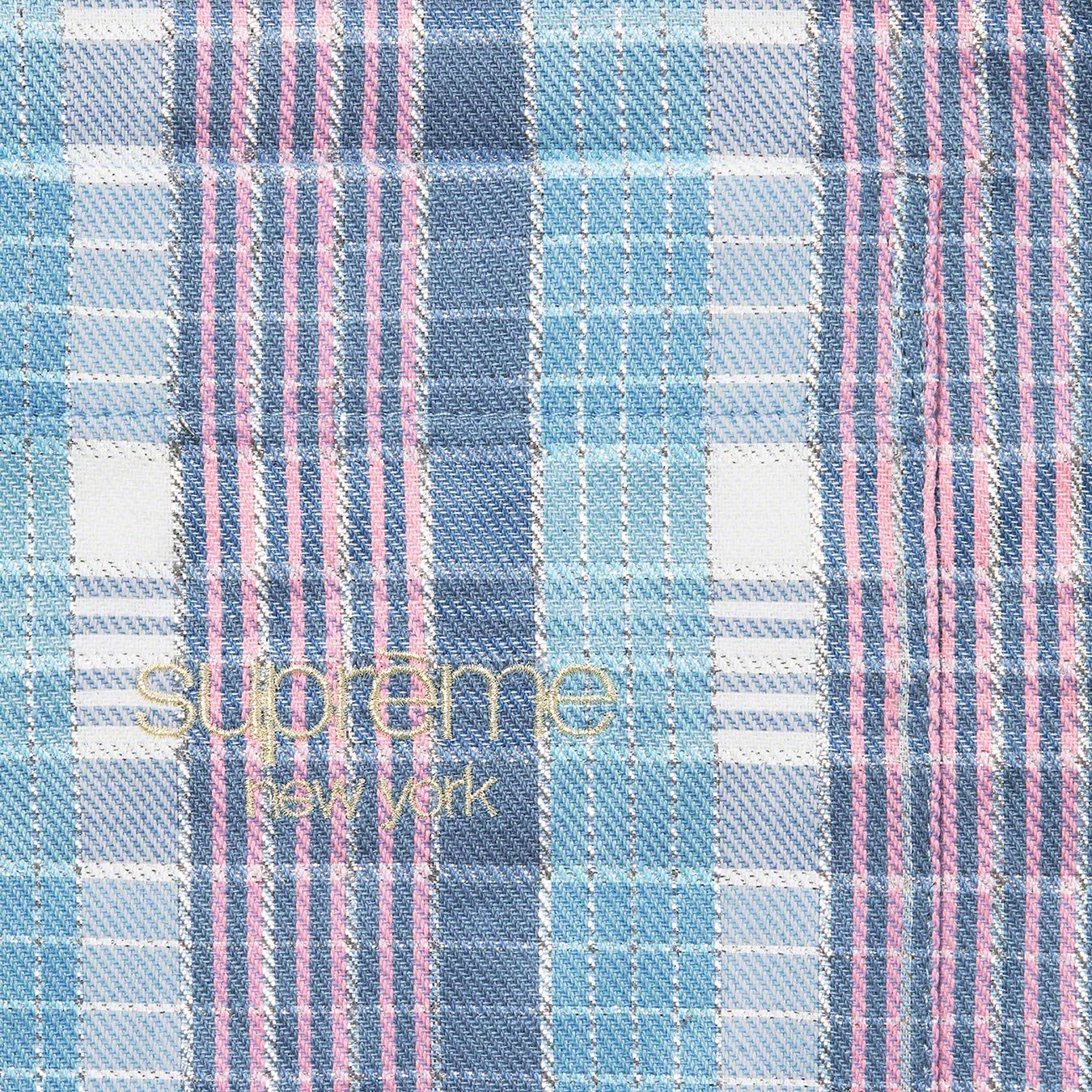 Metallic Plaid S/S Shirt