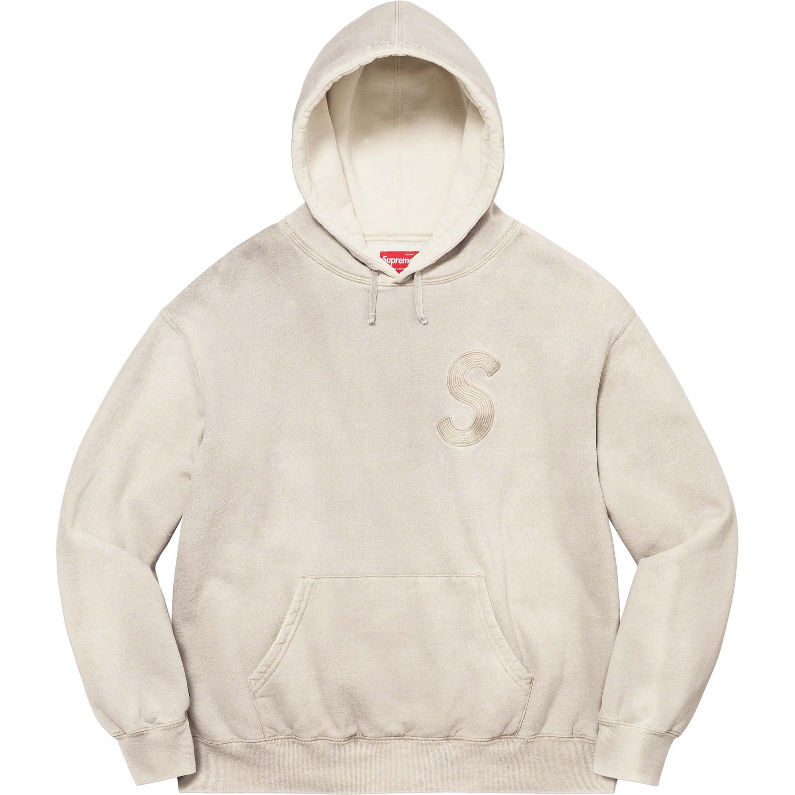 Overdyed S Logo Hooded Sweatshirt