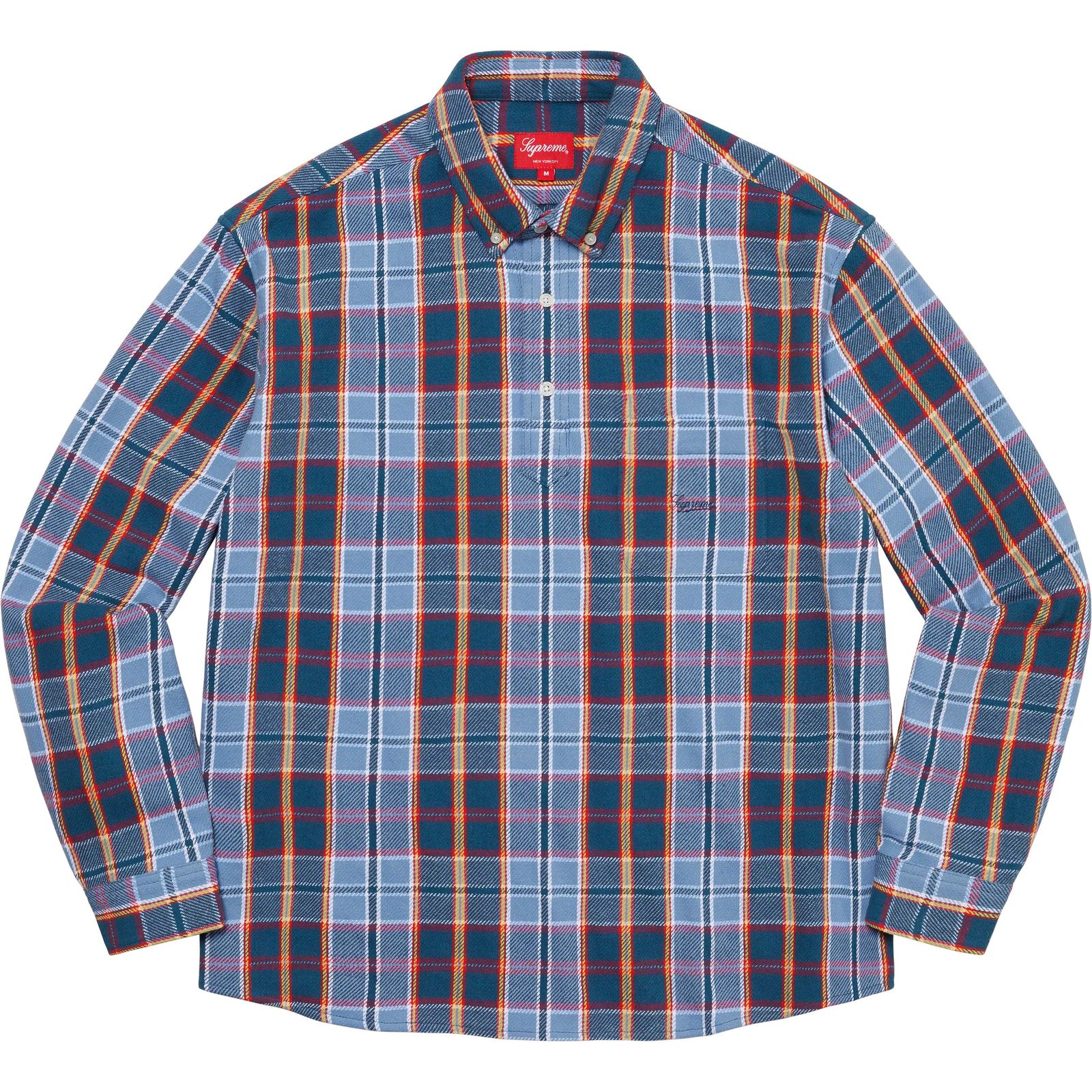 Pullover Plaid Flannel Shirt
