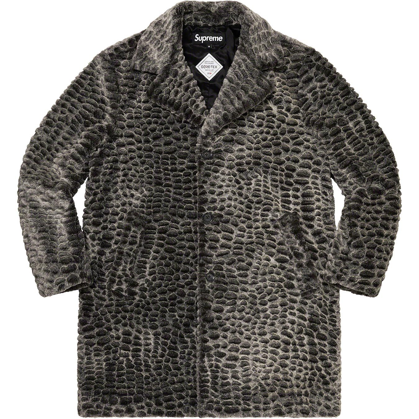 Croc Faux Fur Overcoat