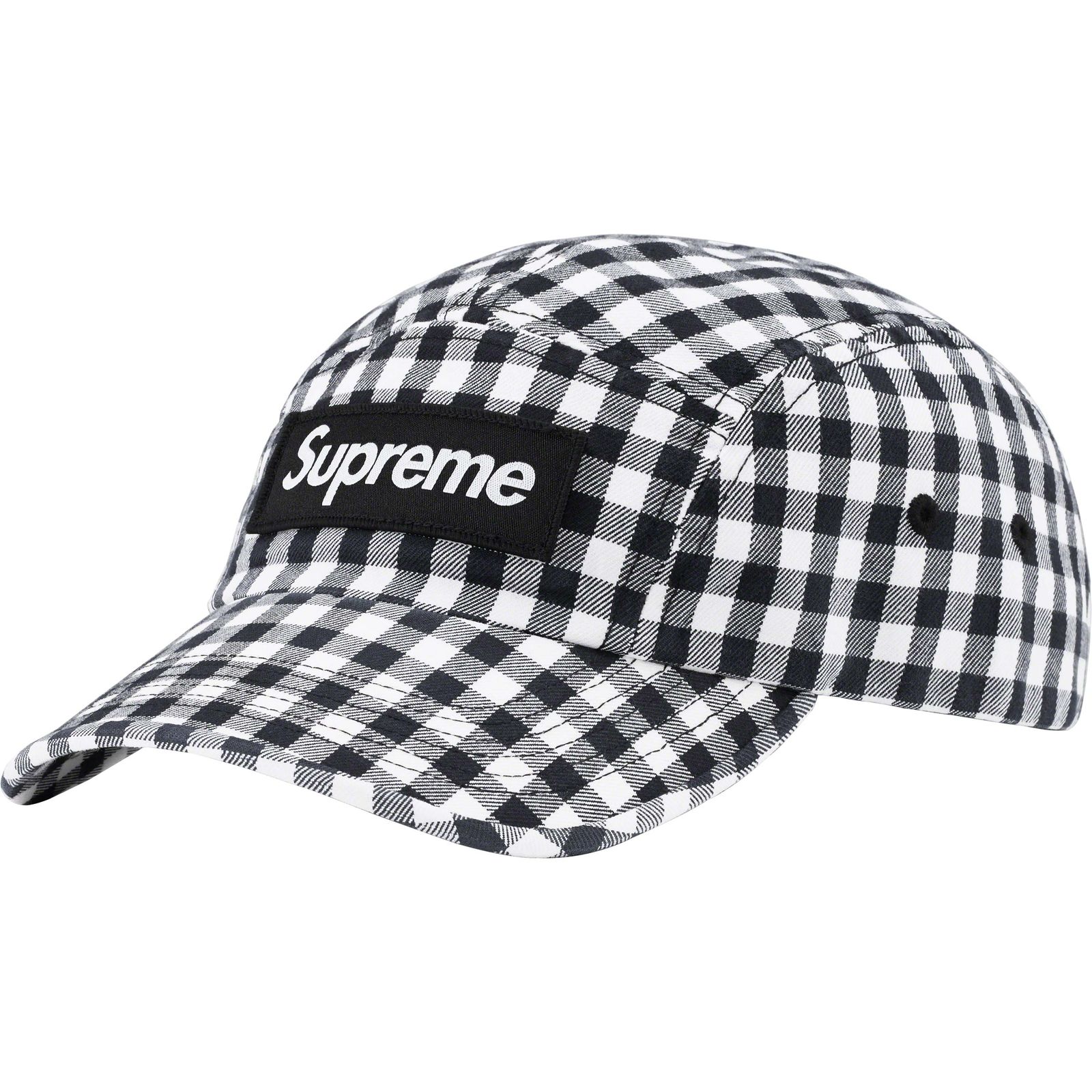 Gingham Camp Cap