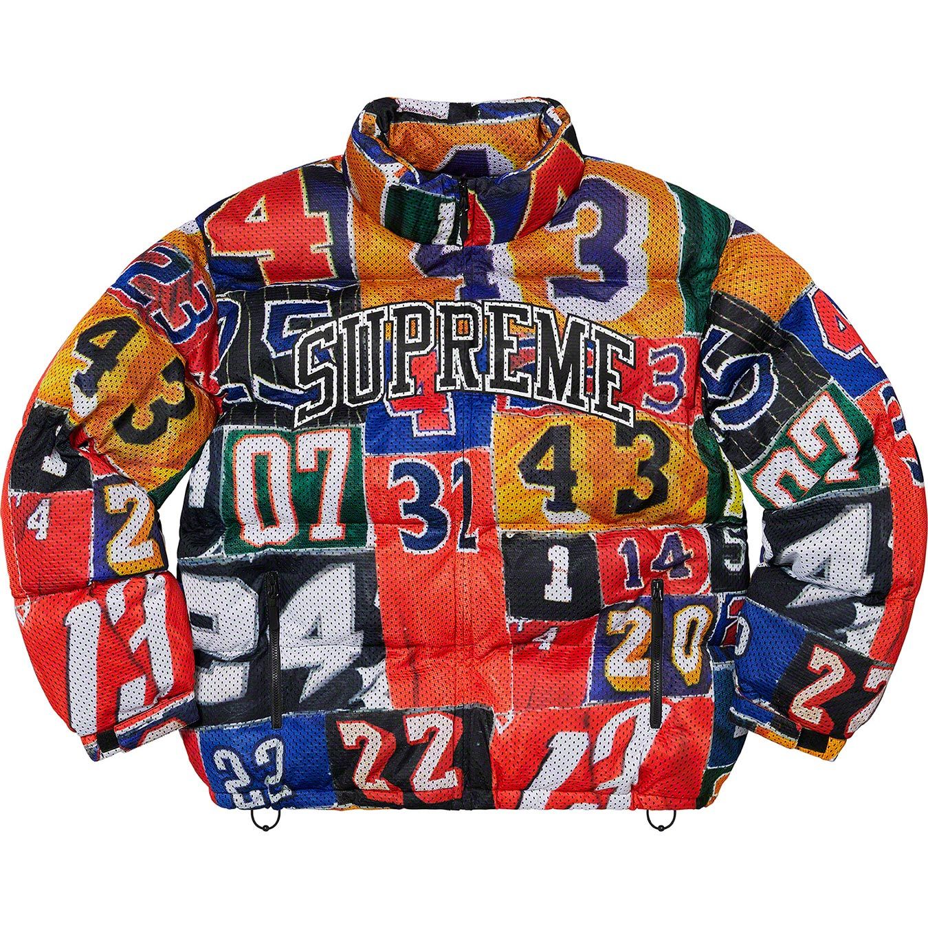 Mesh Jersey Puffer Jacket