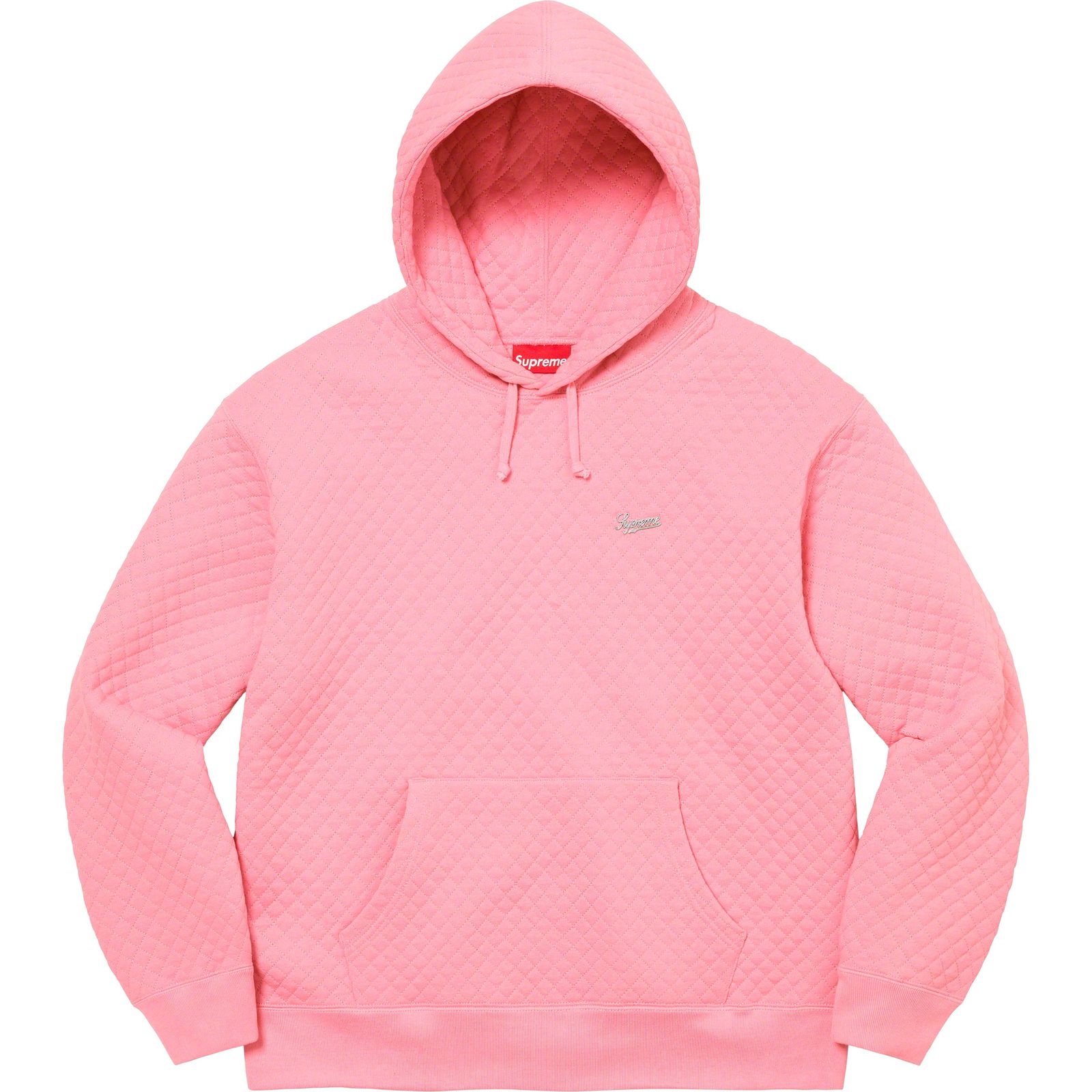 Micro Quilted Hooded Sweatshirt