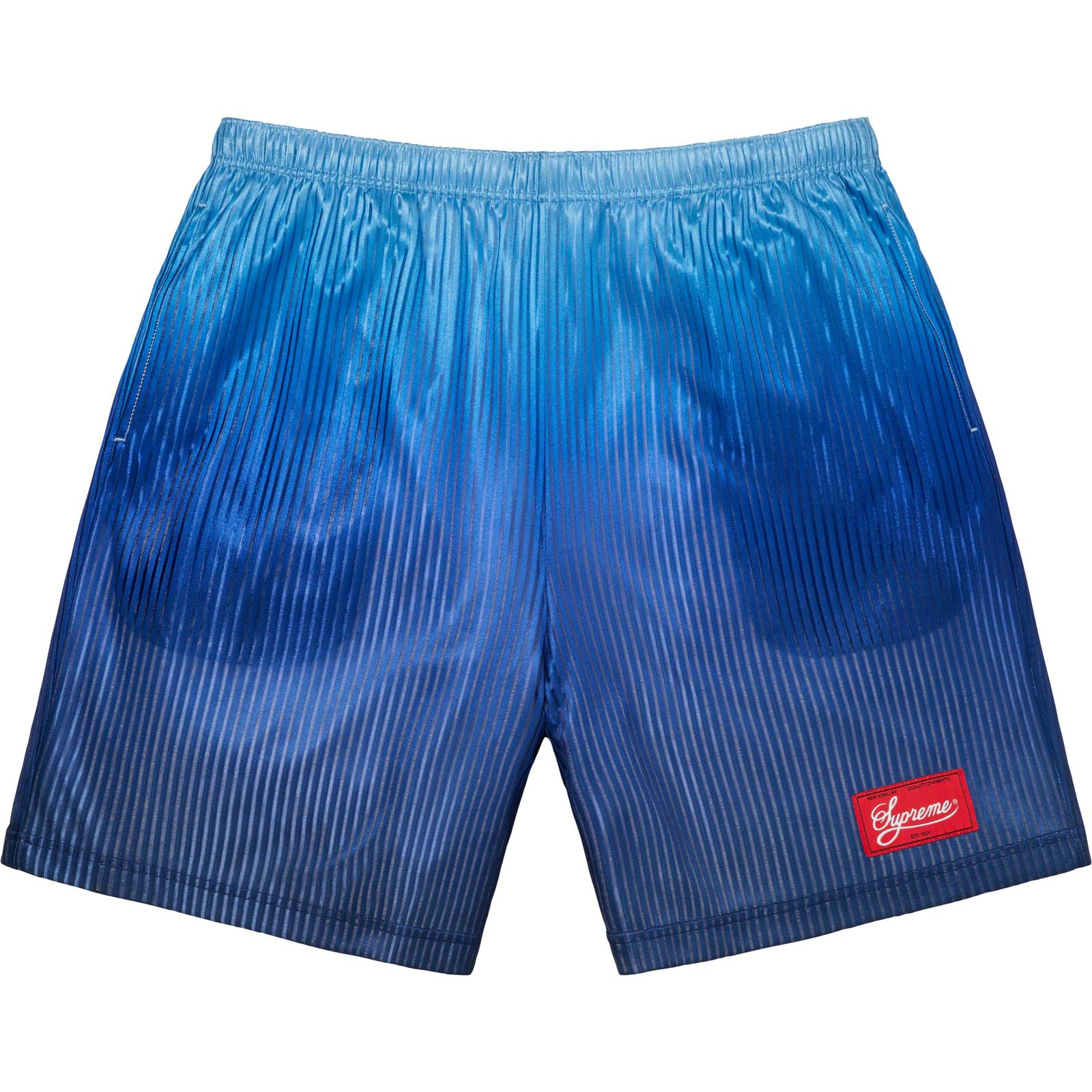 Gradient Mesh Stripe Baggy Short