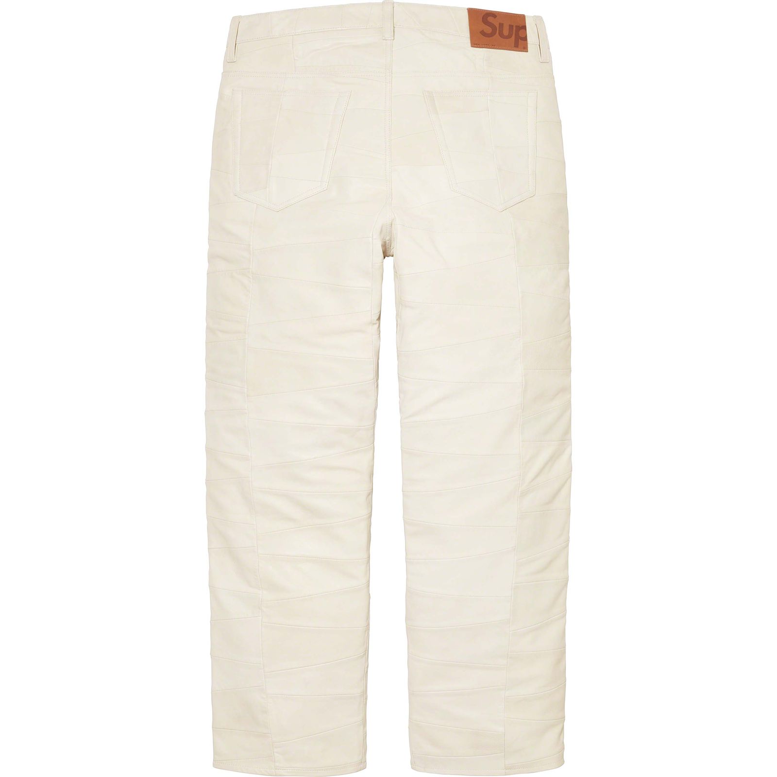 Patchwork Leather 5-Pocket Jean