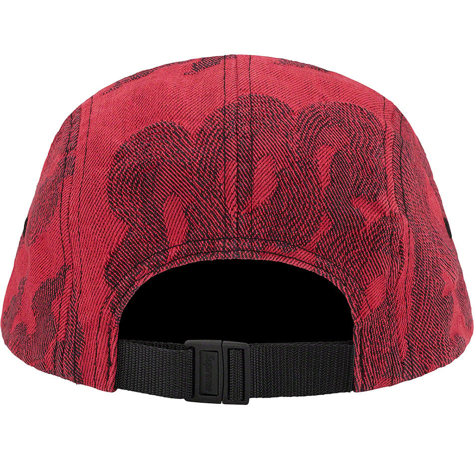 Flames Jacquard Denim Camp Cap