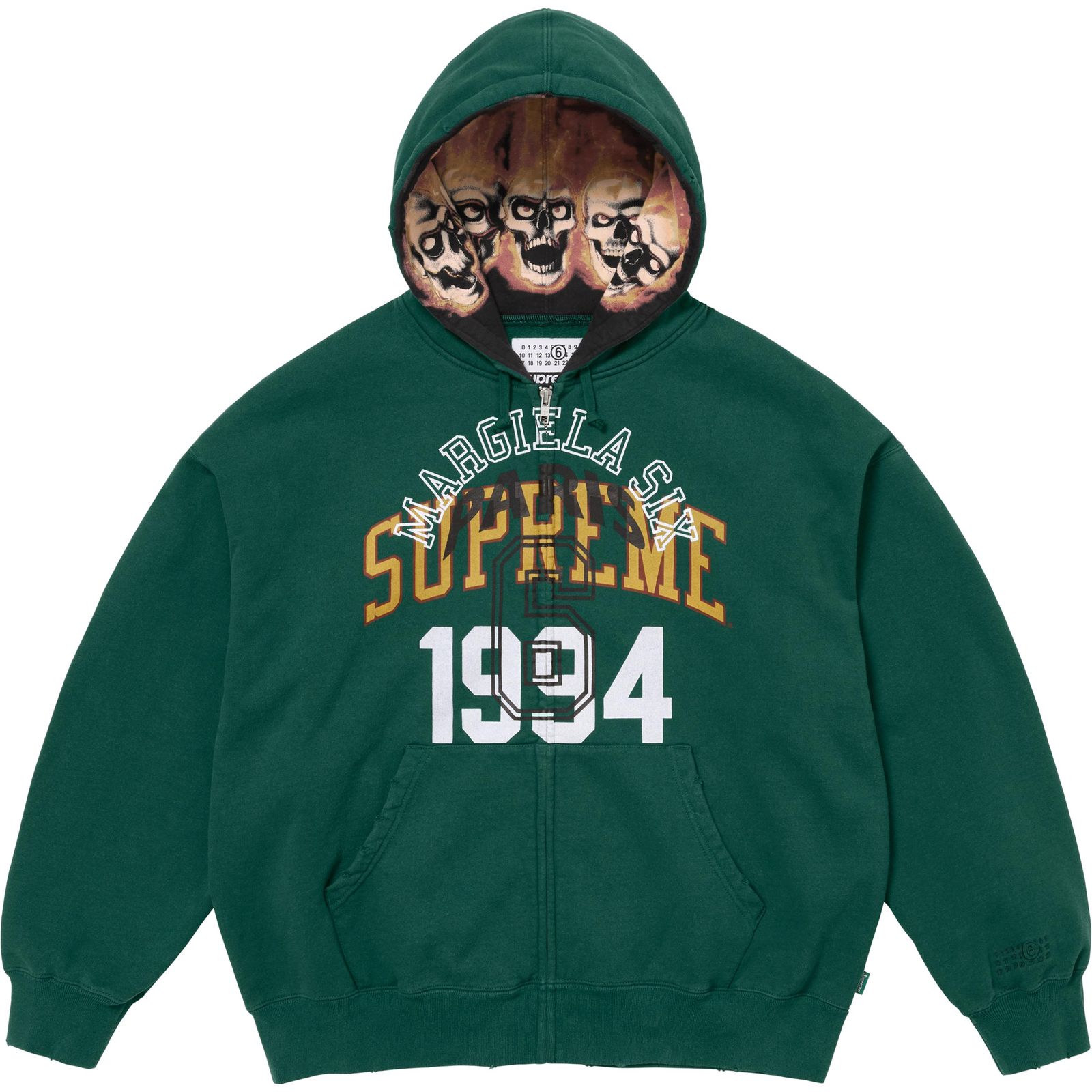 Supreme®/MM6 Maison Margiela Zip Up Hooded Sweatshirt